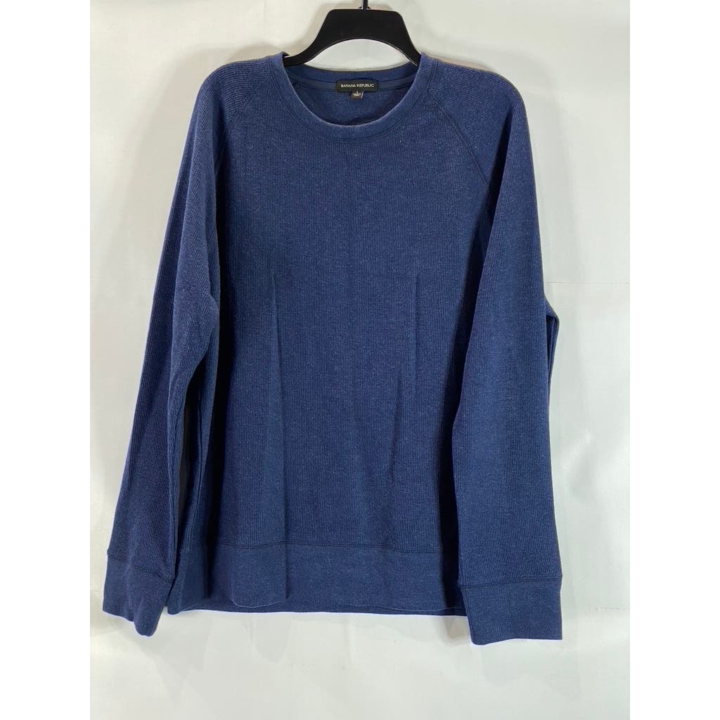BANANA REPUBLIC Men's Dark Blue Crewneck Lightweight Pullover Sweater SZ L