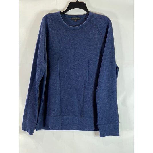 BANANA REPUBLIC Men's Dark Blue Crewneck Lightweight Pullover Sweater SZ L