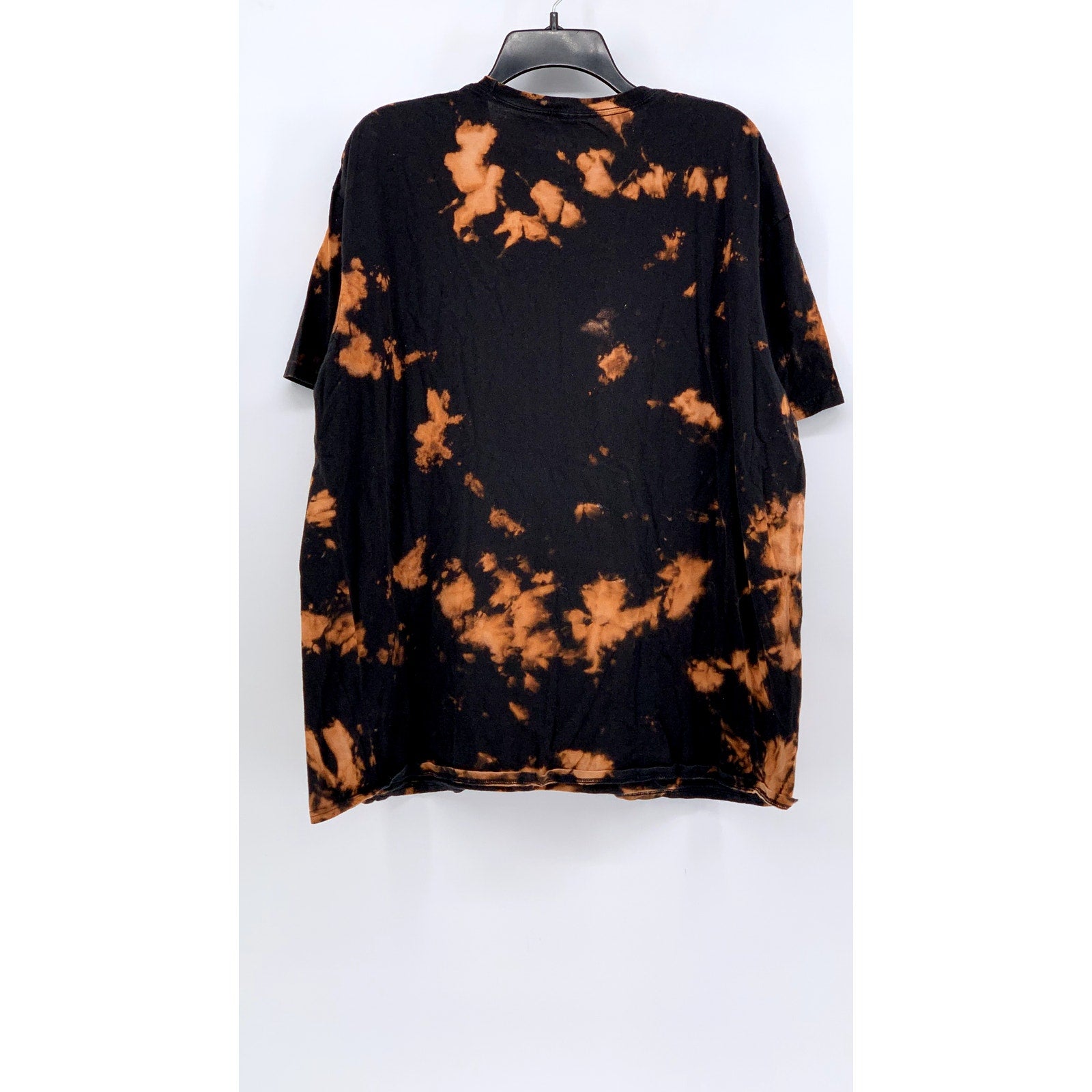 ACDC Men's Black-Orange Bleached Highway To Hell Graphic T-Shirt SZ 2XL