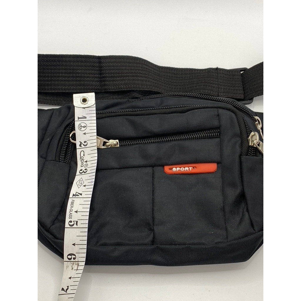 SPORT Unisex Adult Black Multi-Function Waist Belt Bag SZ OS