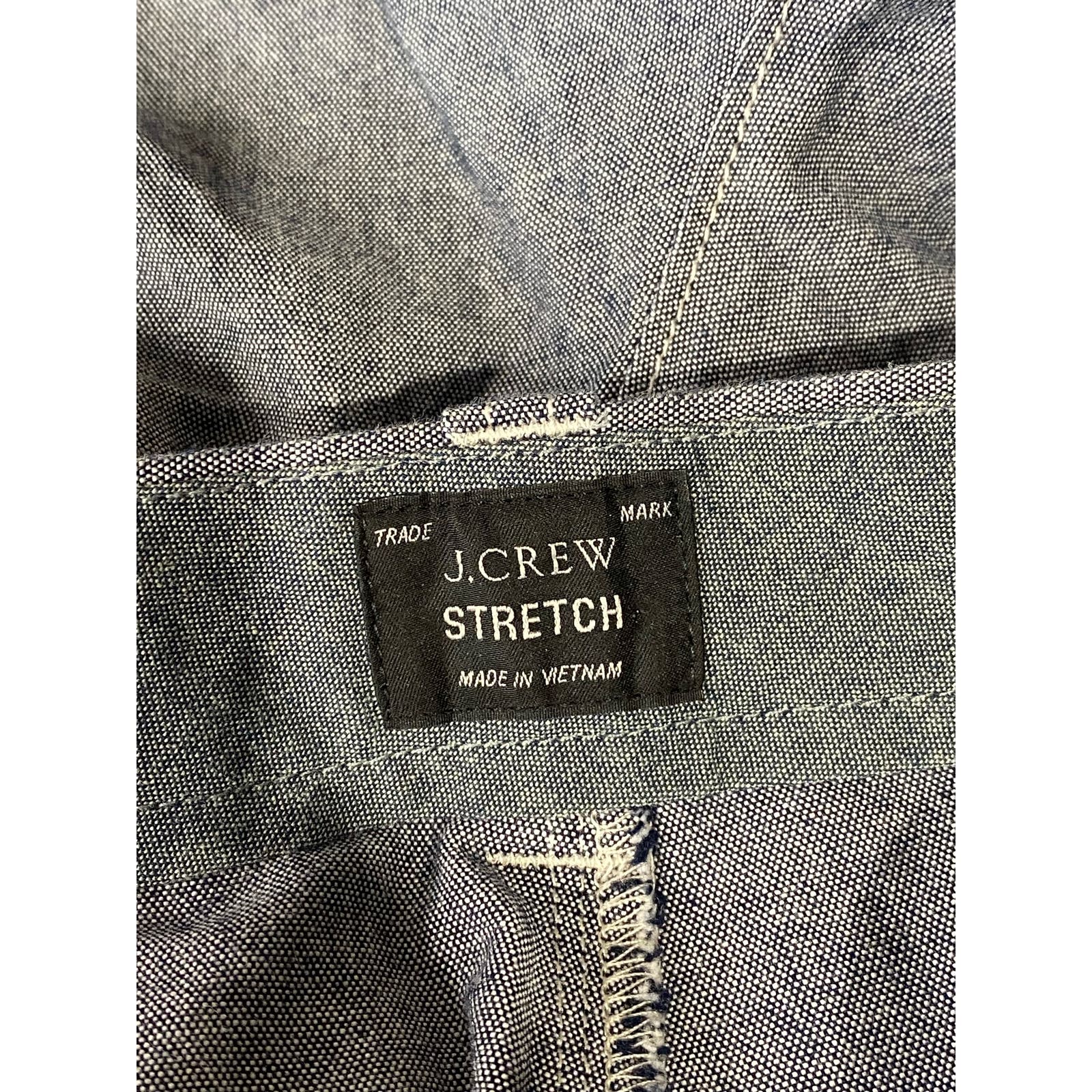 J.CREW Men's Dark Gray Chambray Stretch 9" Chino Shorts SZ 29