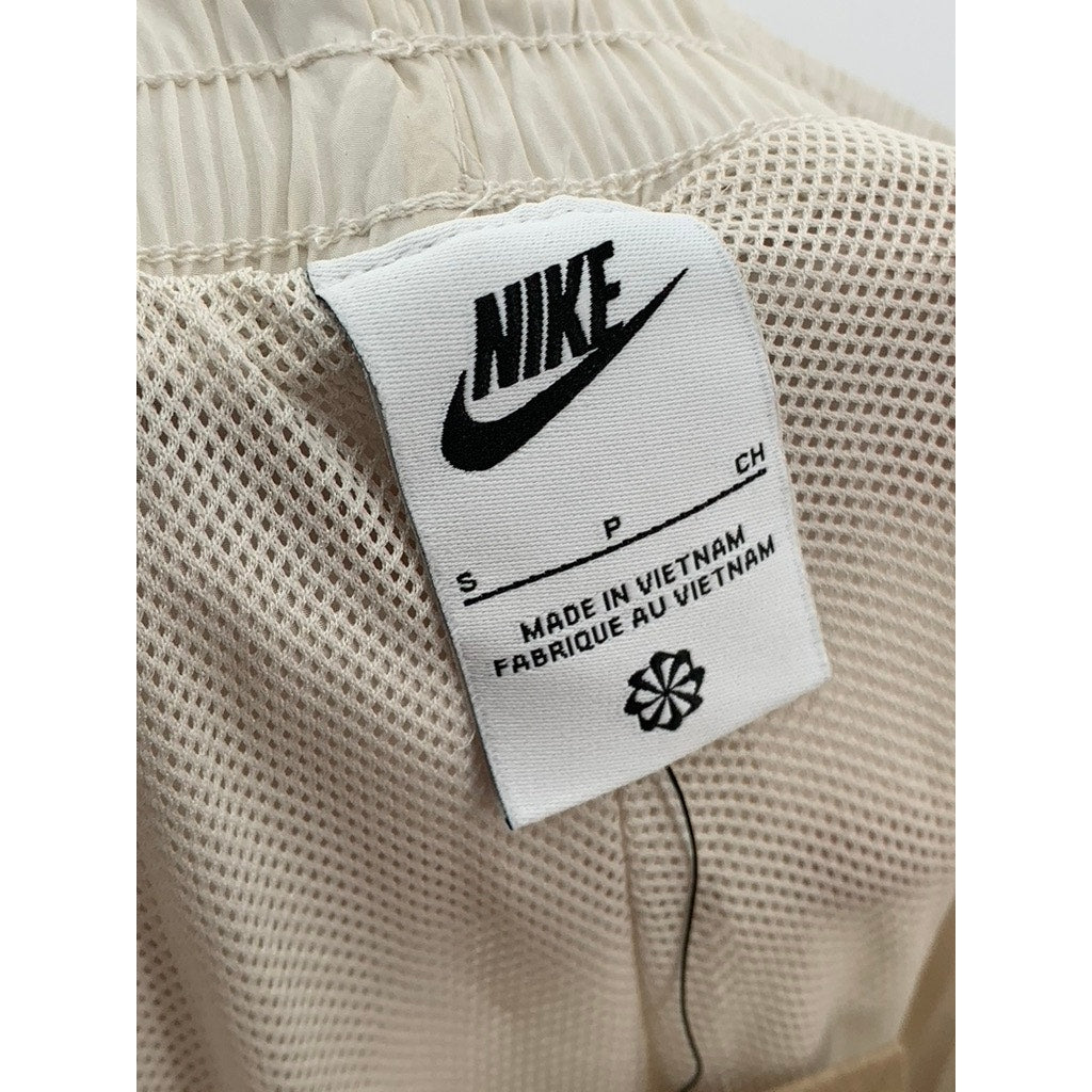 NIKE Women's Tan Oversized Full Length Mid-Rise Elastic Waist Sweatpants SZ S