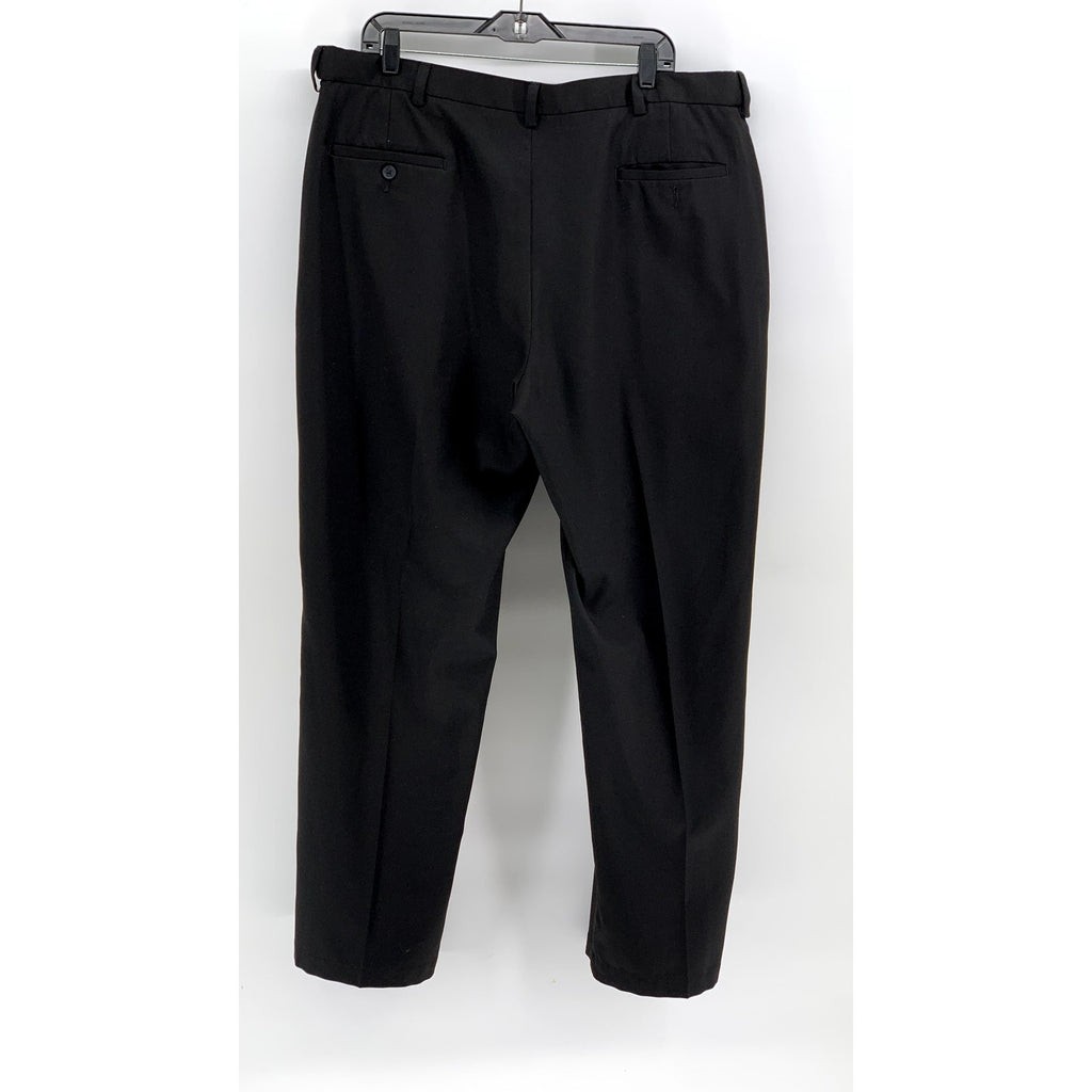 HAGGAR Men's Black Cool18 Pro Classic-Fit Straight-Leg Pant SZ 40X31