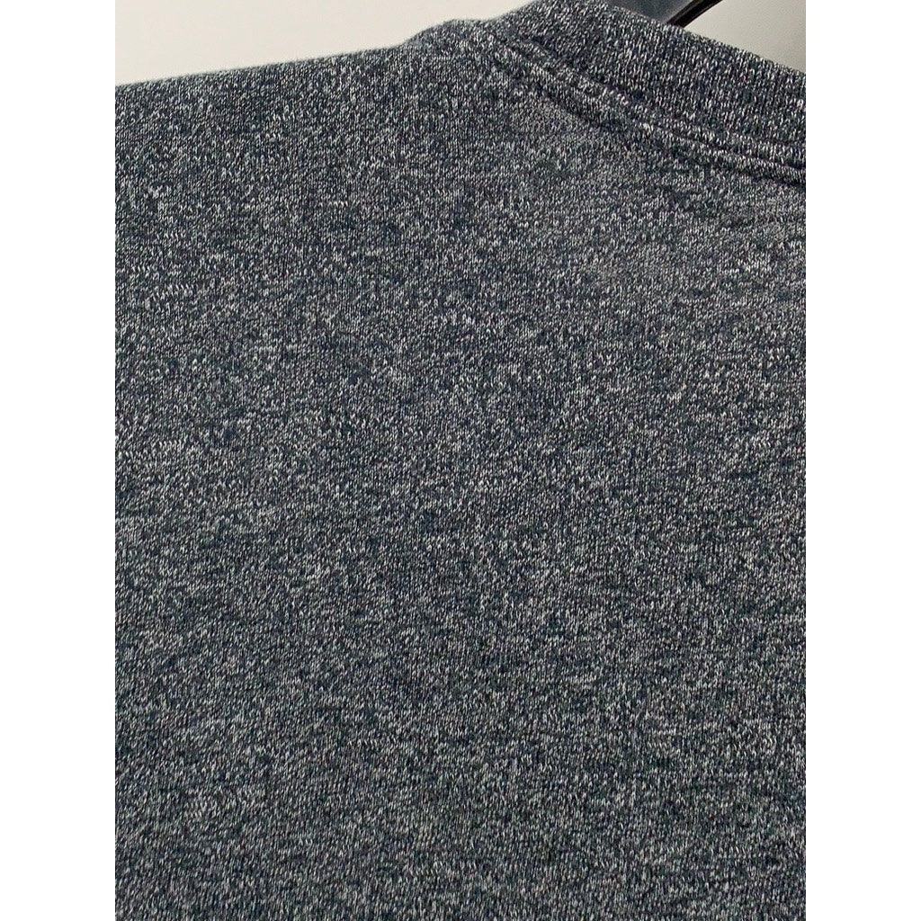 GAP Men's Marled Gray Crewneck Long Sleeve Casual T-Shirt SZ L