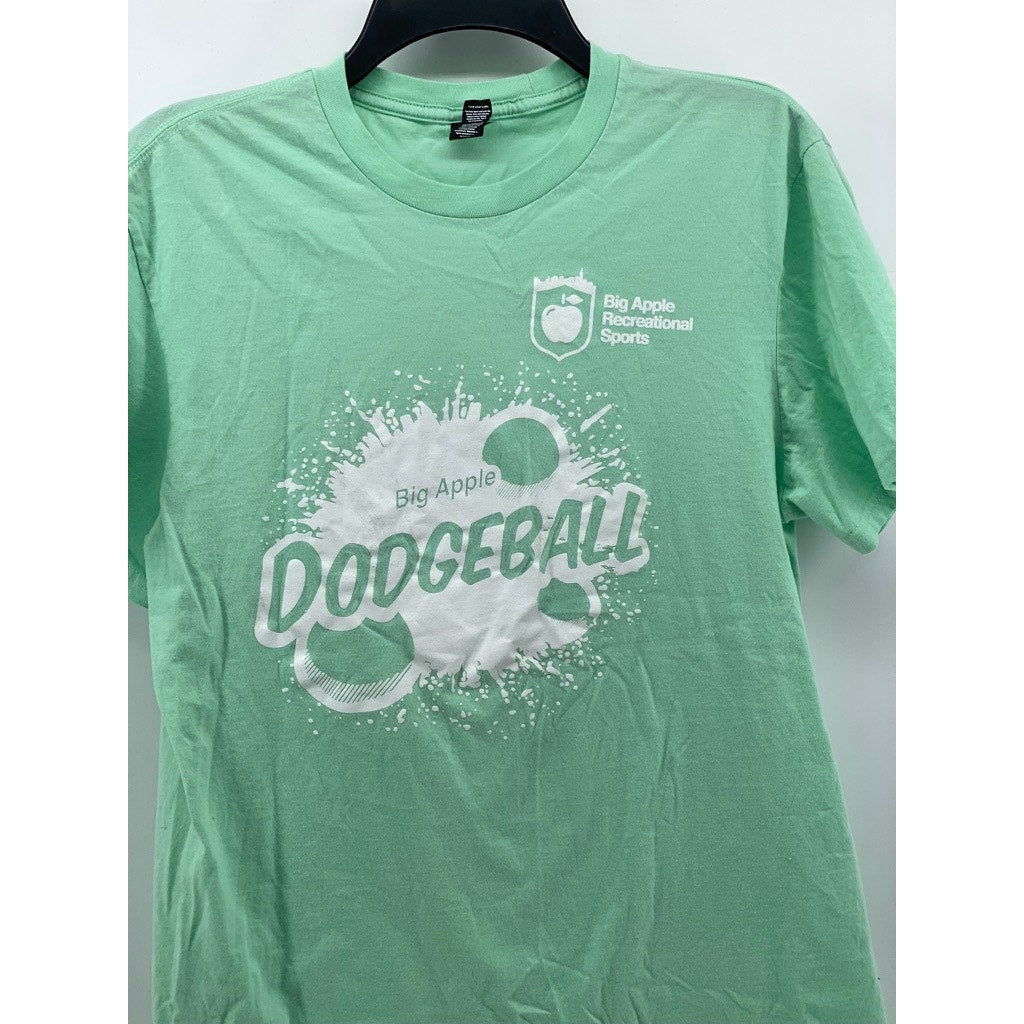 DISTRICT Men's Green Crewneck Big Apple Dodgeball Short Sleeve T-Shirt SZ M