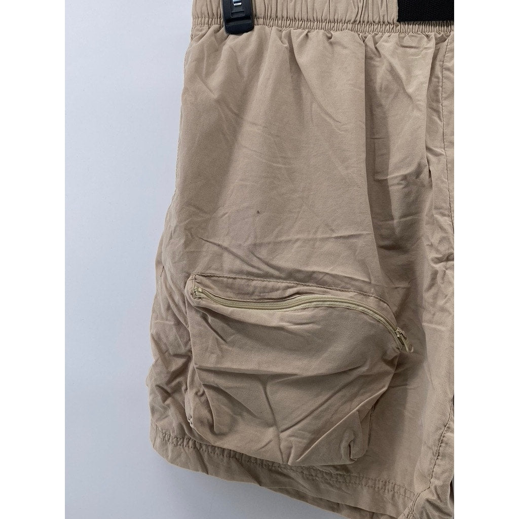 URBAN OUTFITTERS Men's Tan Mesh Lined Utility Shorts SZ XL