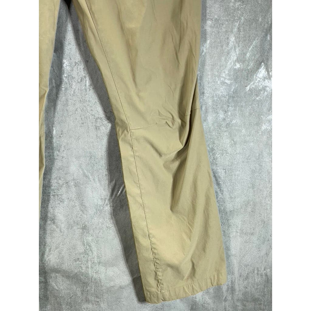 EDDIE BAUER Men's Light Khaki Regular-Fit Stretch Tech Pants SZ 32X30