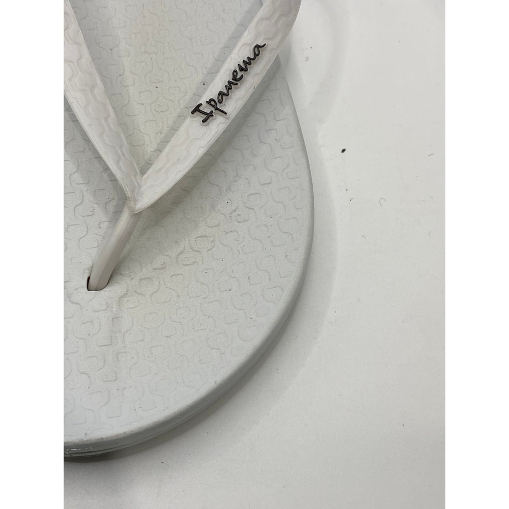 IPANEMA Women's White PVC Casual Flip-Flops Sandals SZ 8