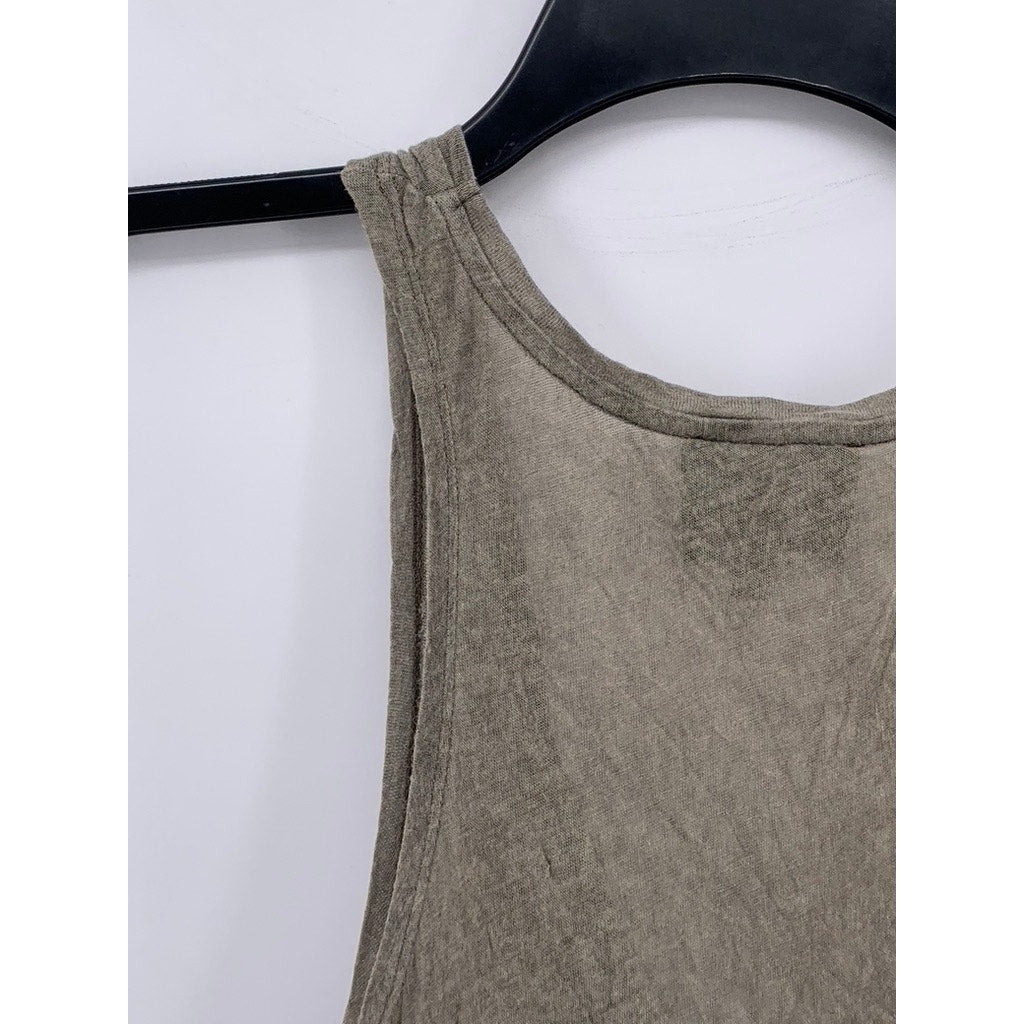 HOTEL PARTICULIER Women's Brown Knit Scoop-Neck Sleeveless Casual Tank Top SZ XL