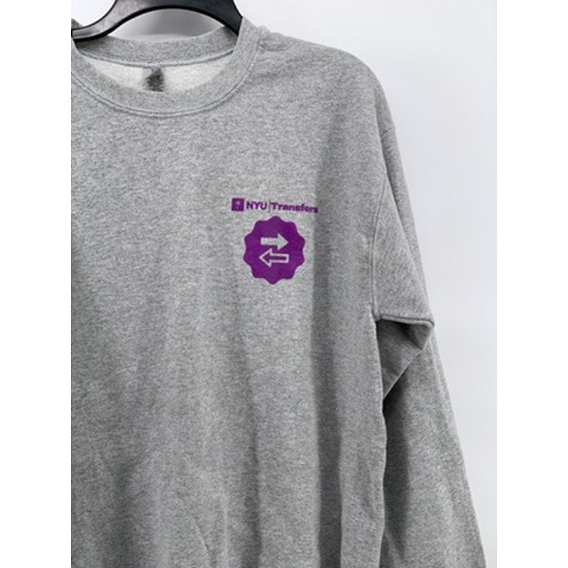 GILDAN Heather Gray Crewneck Graphic Sweatshirt SZ M