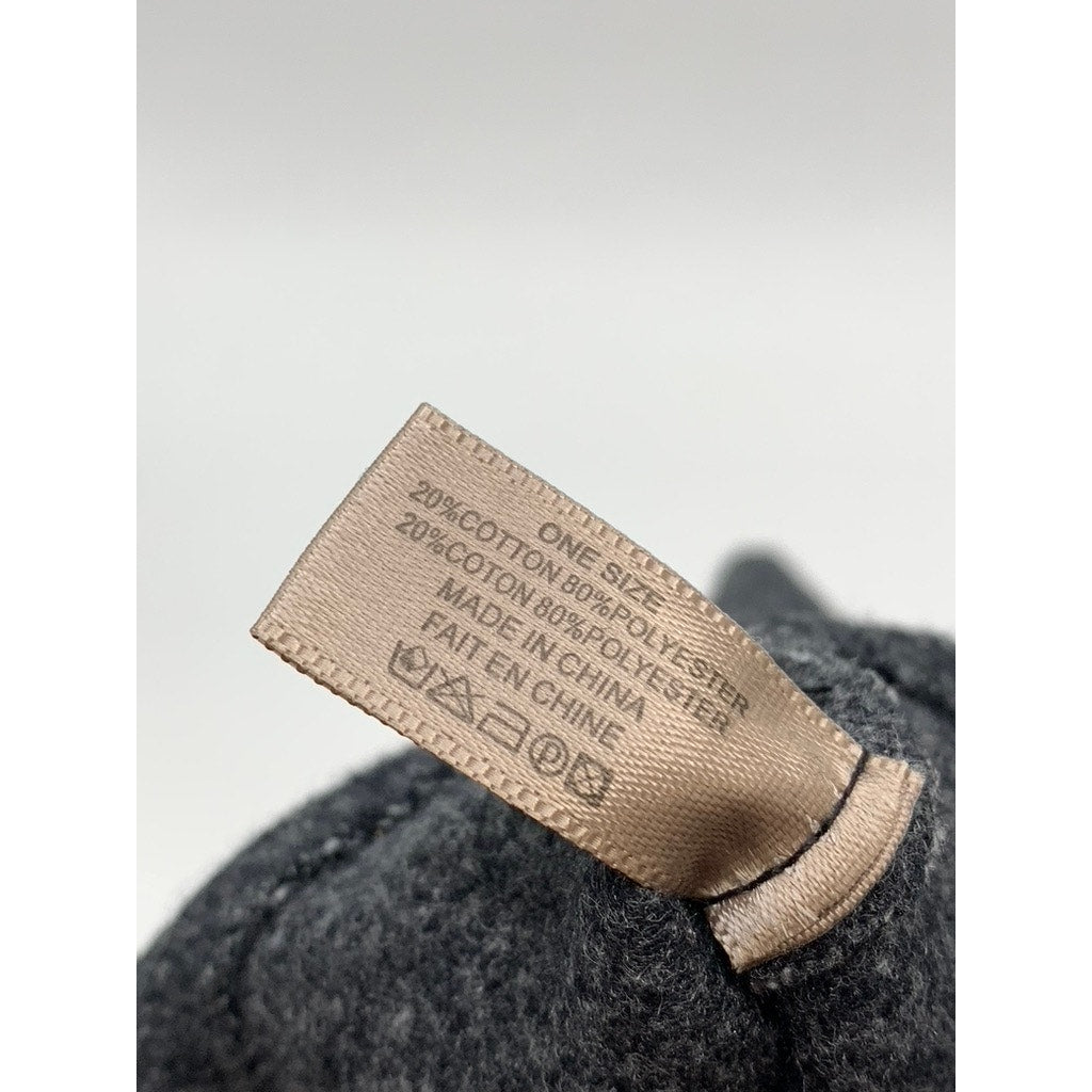 LOOK Women's Charcoal Cotton-Blend Gloves SZ OS