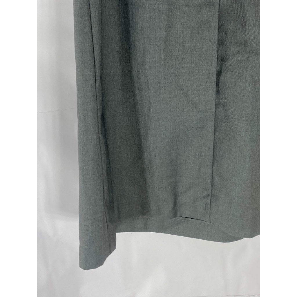 DUIBIDU Dress Visuals Women's Gray Asymmetrical Pleated A-Line Midi Skirt SZ M
