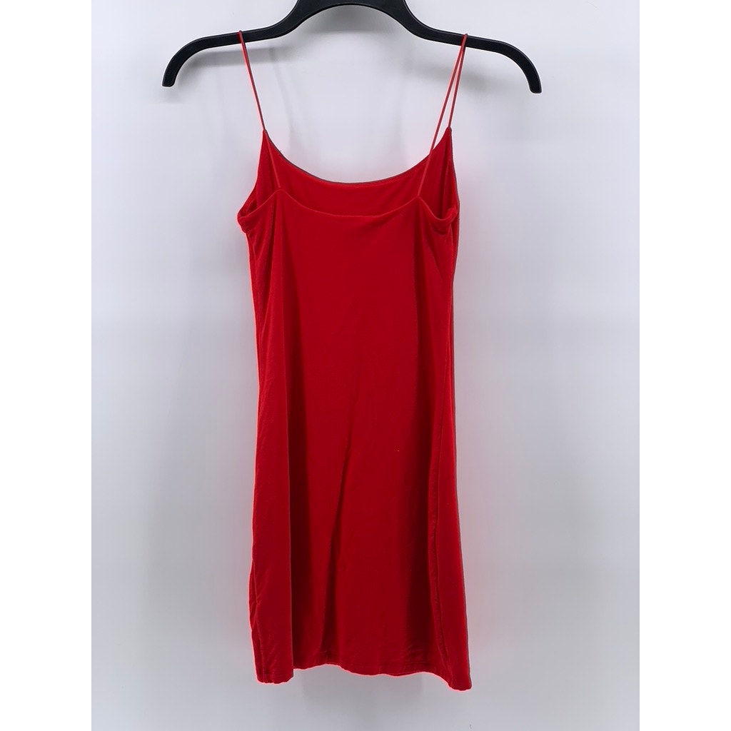 WILFRED FREE Women's Red Scoop-Neck Spaghetti Strap Bodycon Mini Dress SZ XS