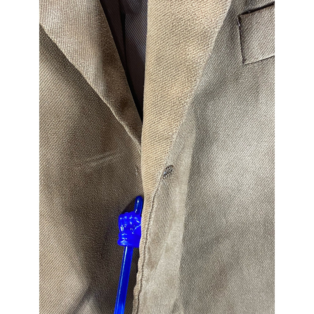 ANDREW FEZZA Men's Brown Short Three-Button Notch Lapel Blazer SZ 40S