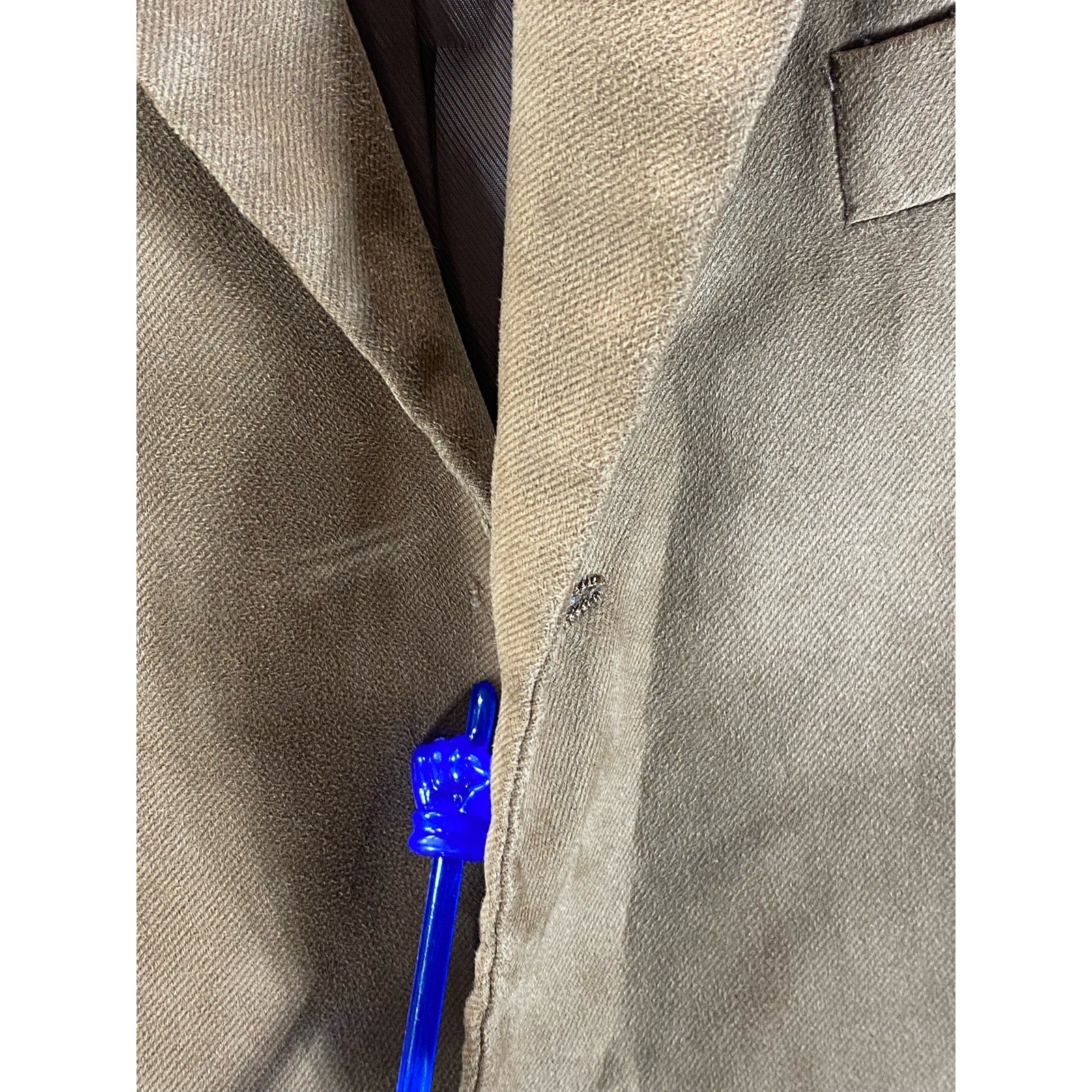 ANDREW FEZZA Men's Brown Short Three-Button Notch Lapel Blazer SZ 40S