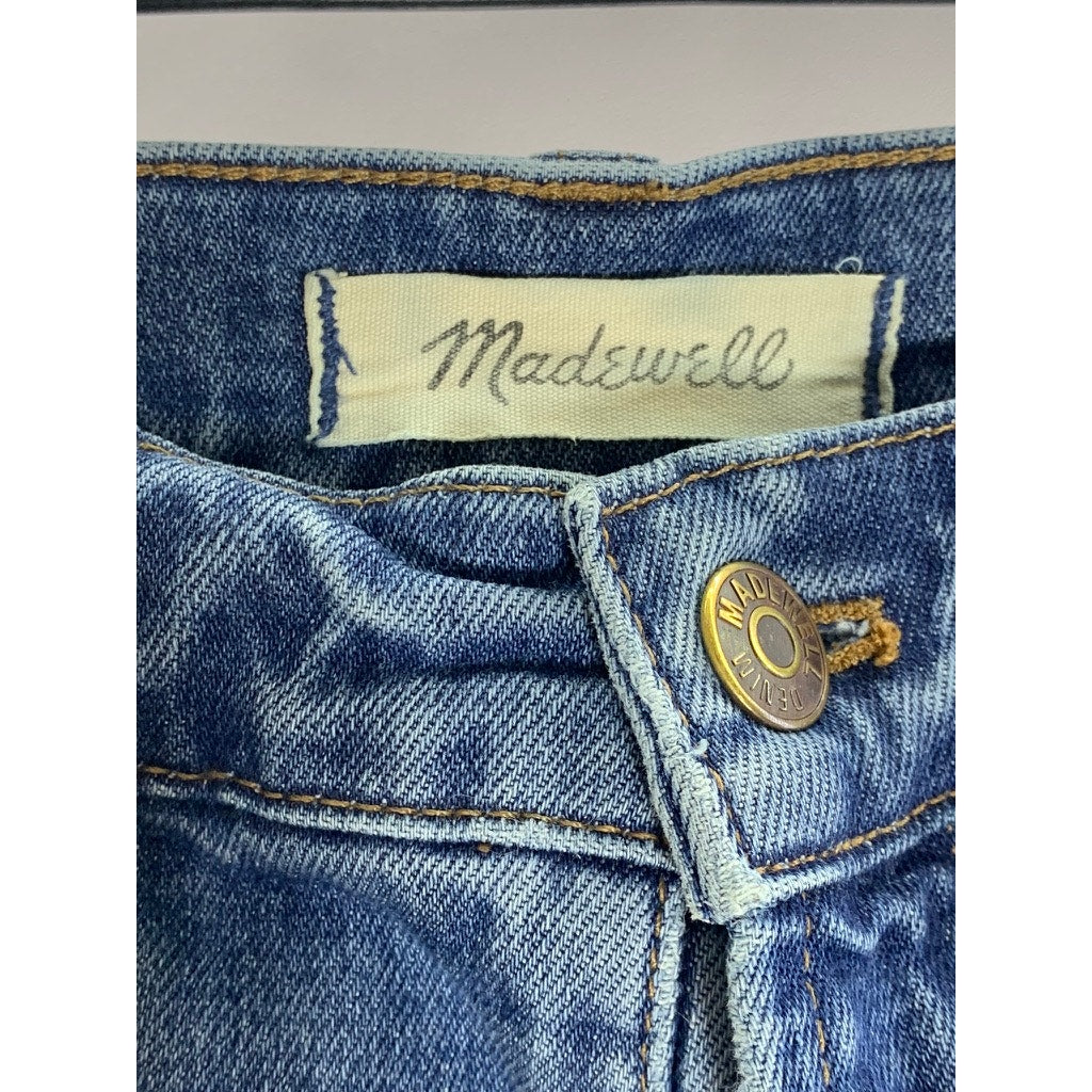 MADEWELL Women's Blue Five-Pocket The Perfect Vintage High-Rise Crop Jean SZ 27