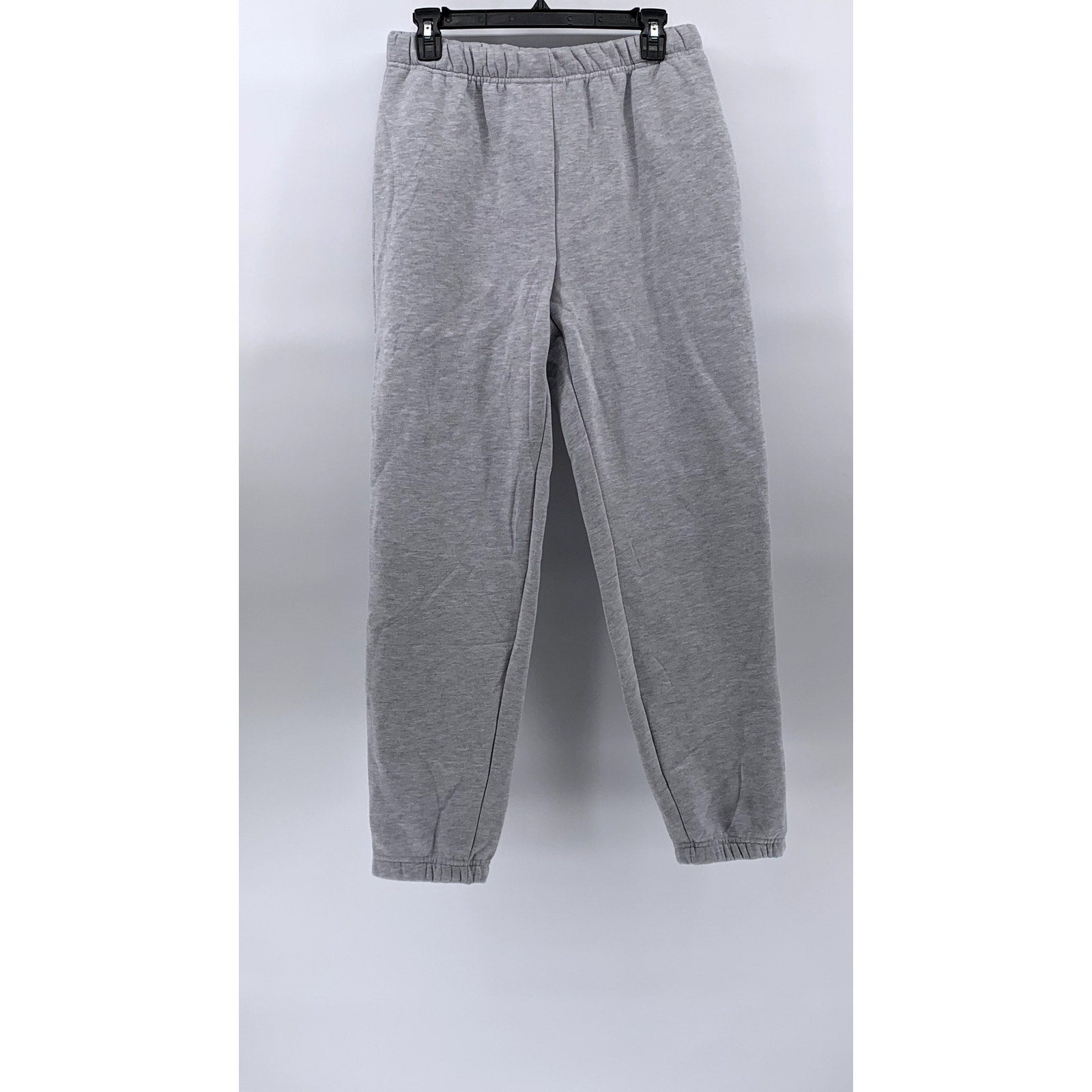 UNBRANDED Women's Light Gray Pull-On Fleece-Lined Casual Sweatpants SZ M