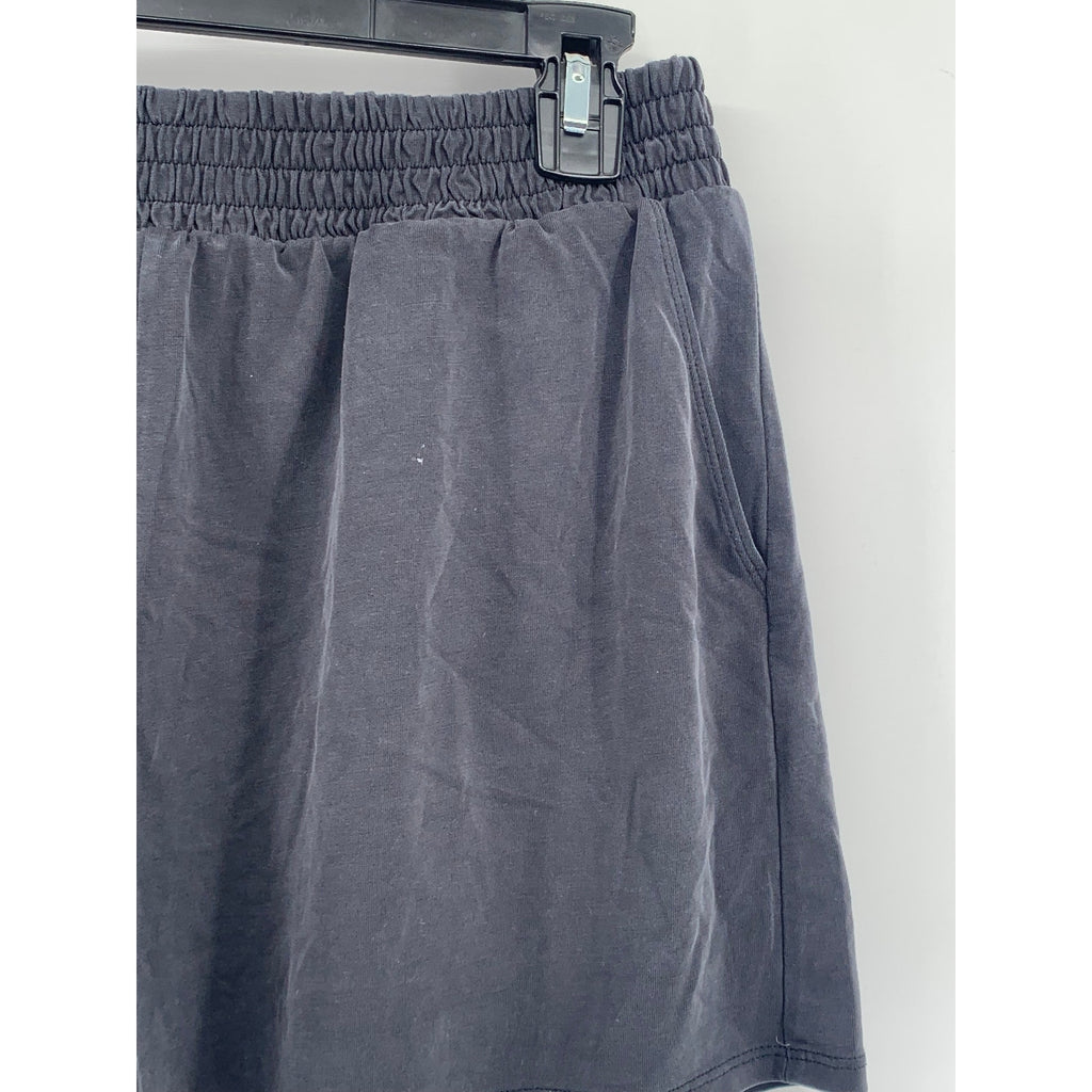 EXPRESS Women's Washed Black Pull-On Regular Fit Casual Shorts SZ M