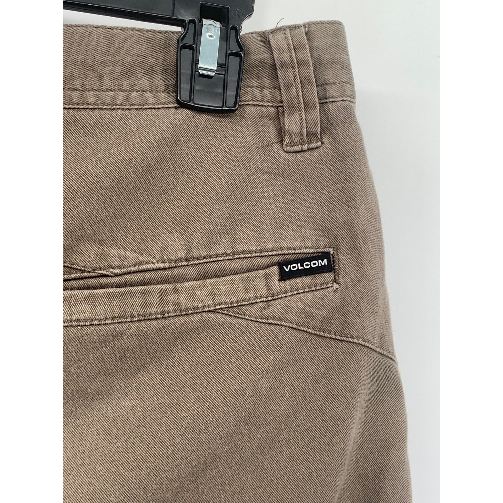 VOLCOM Men's Tan Solid Straight-Leg Modern Fit Chino Pants SZ 31