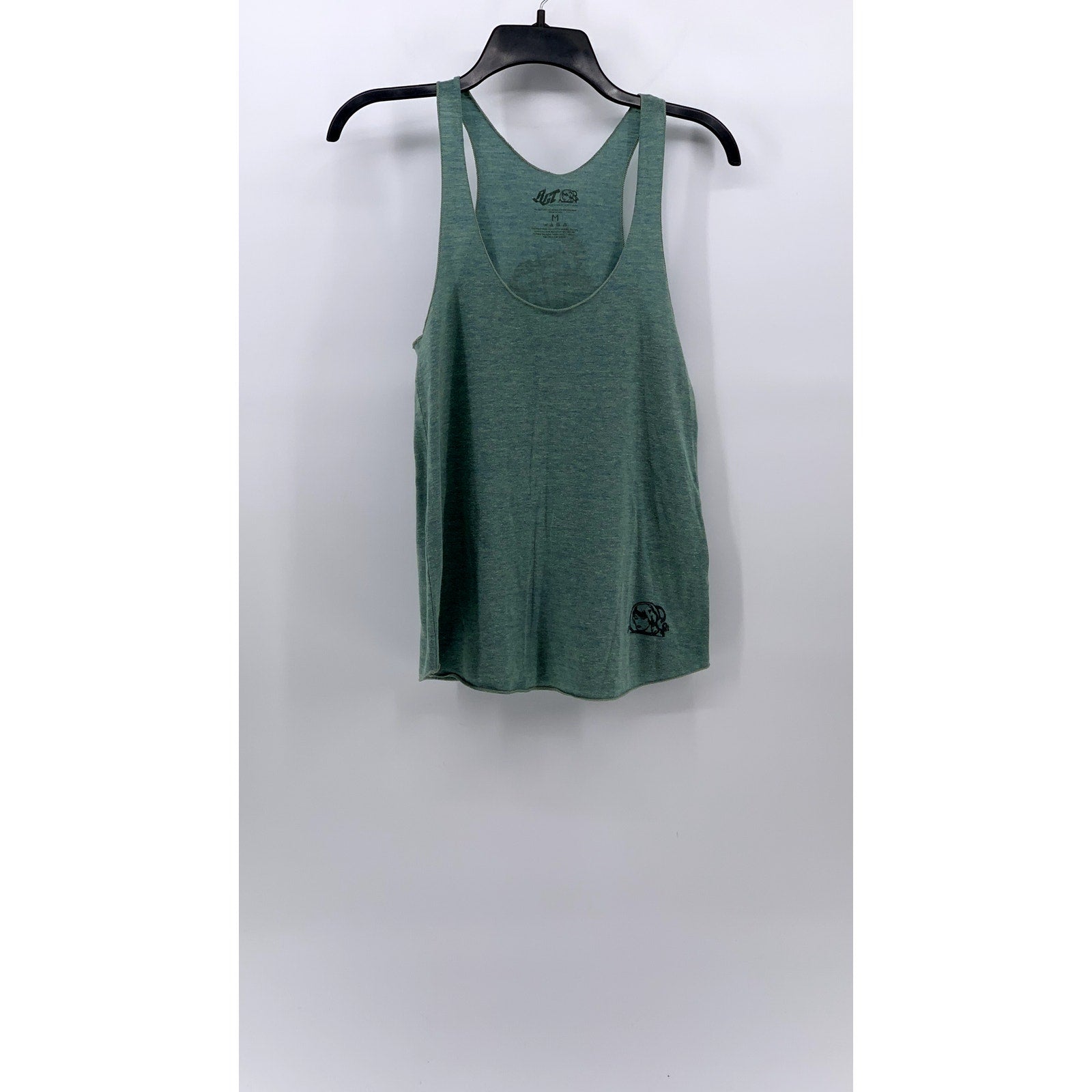 ACT Men's Green Scoop-Neck Graphic Lightweight Tank SZ M