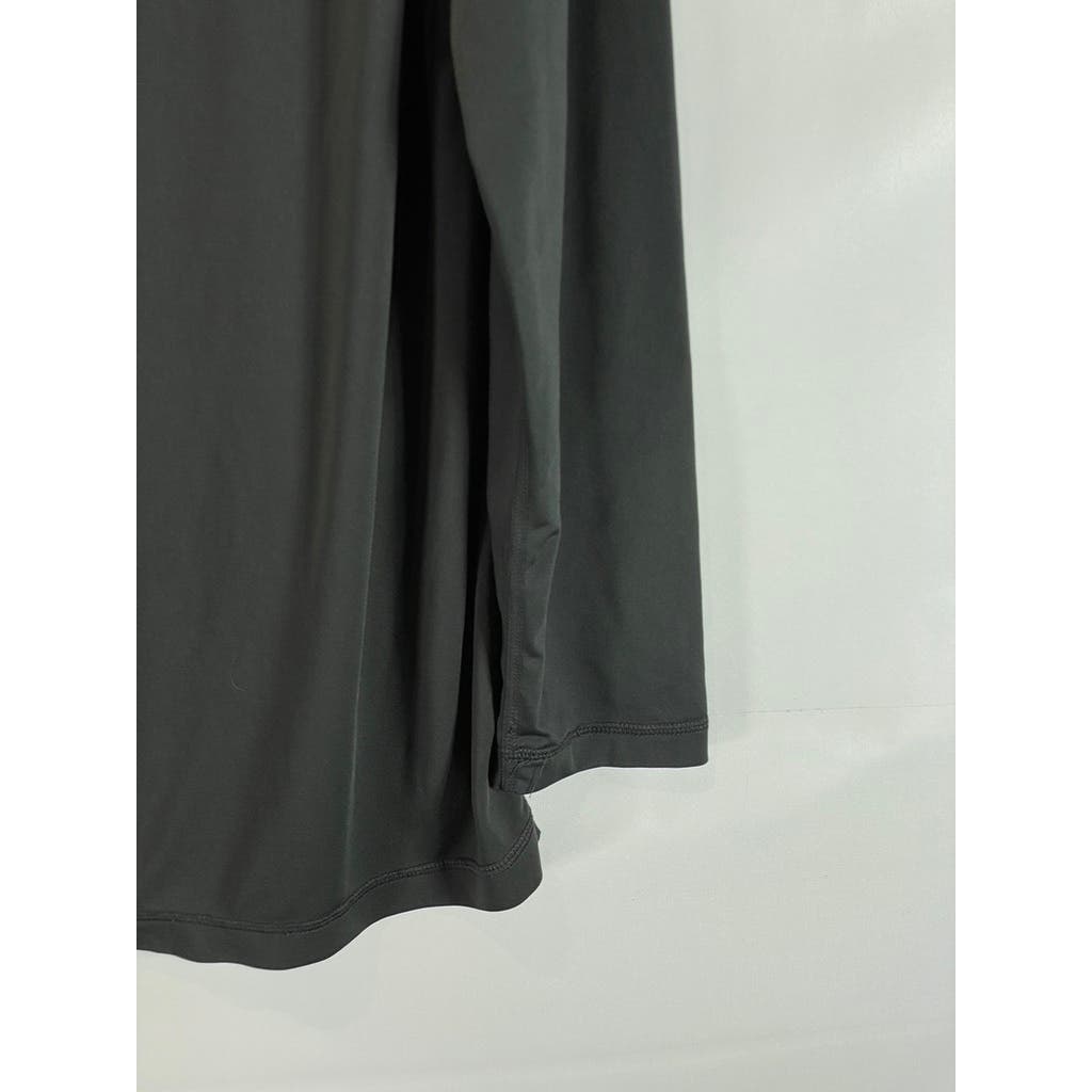 GOODFELLOW & CO Men's Charcoal Crewneck Slim-Fit Long Sleeve T-Shirt SZ M