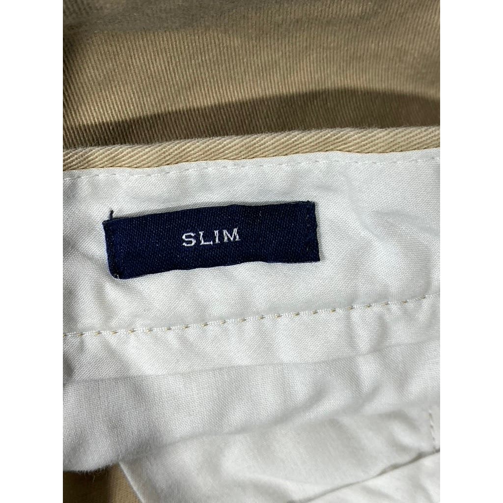 J.CREW Men's British Khaki Flex Slim-Fit Chino Pants SZ 34X32