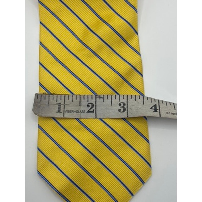 BROOKS BROTHERS Men's Yellow/Blue Striped Tie