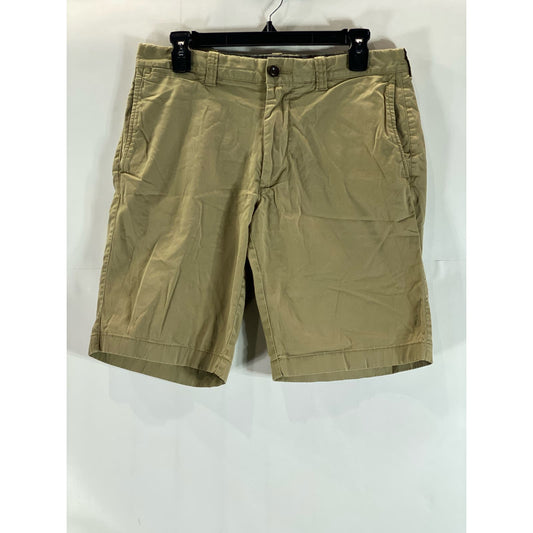 J. CREW Men's Tan Regular-Fit 10.5" Stretch Five-Pocket Chino Shorts SZ 31