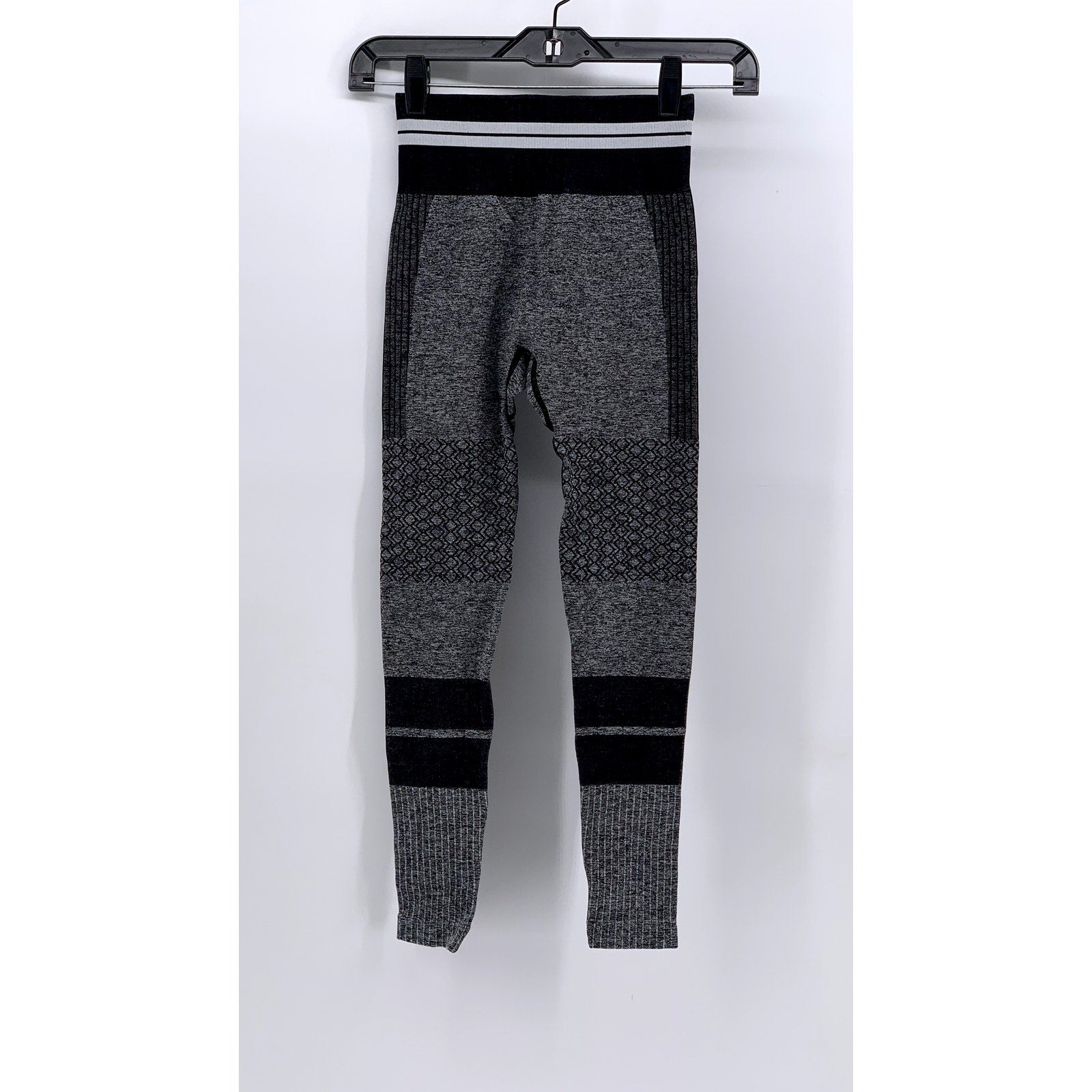 UNBRANDED Women's Heather Gray Seamless High-Rise Ankle Leggings SZ XS