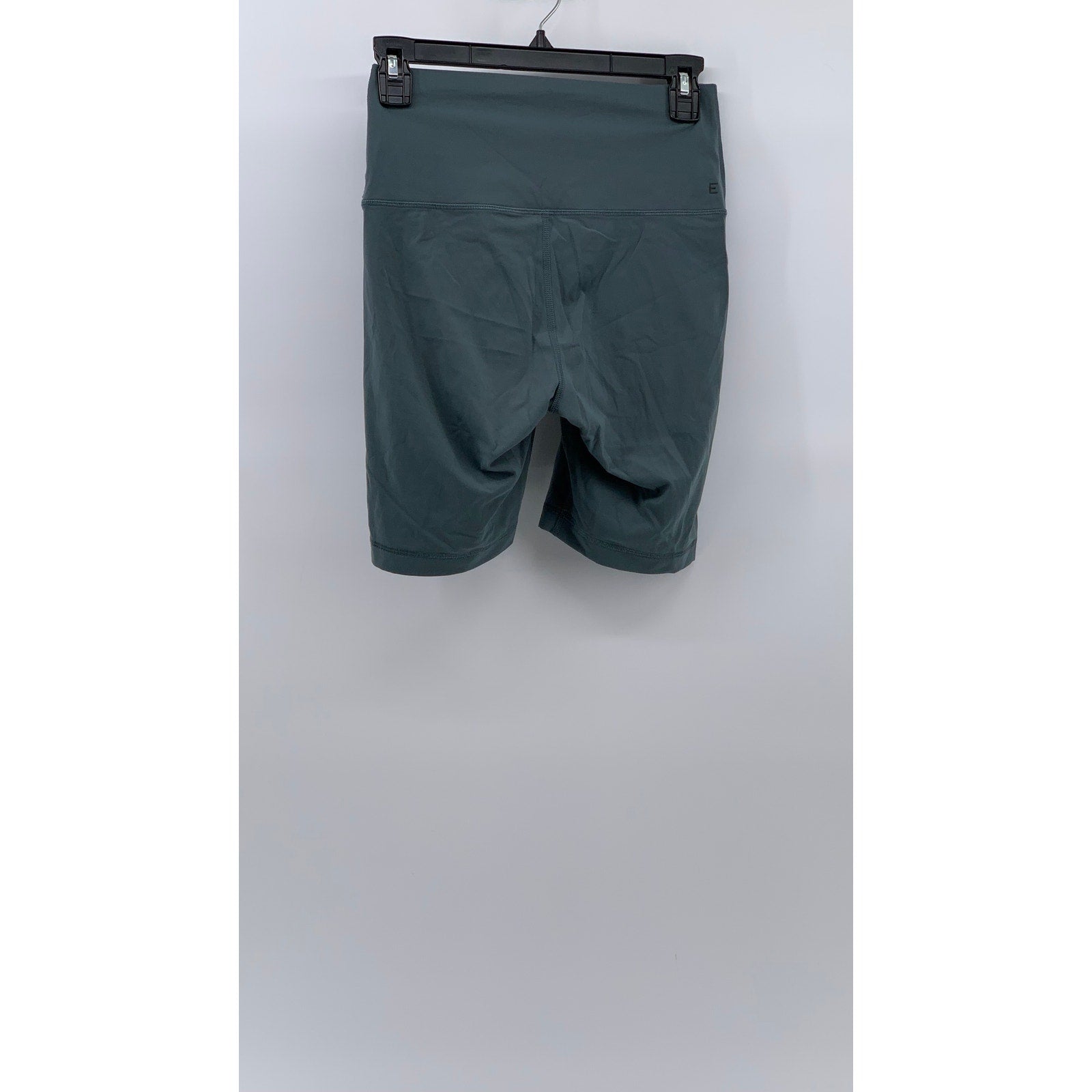 EVERLANE Women's Gray High-Rise Pull-On Perform Soft Bike Shorts SZ S