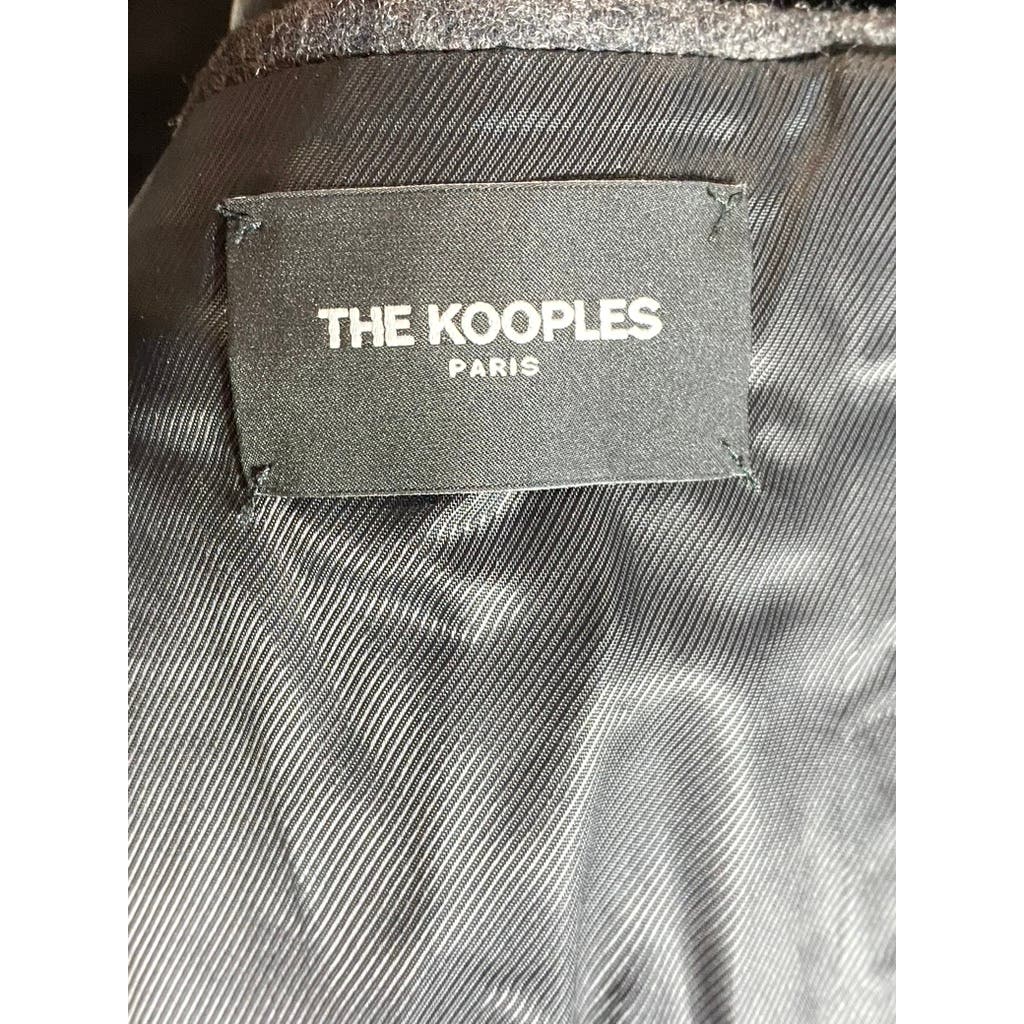 THE KOOPLES Men's Charcoal Classic Feltro Three-Button Coat SZ 44(US XS)