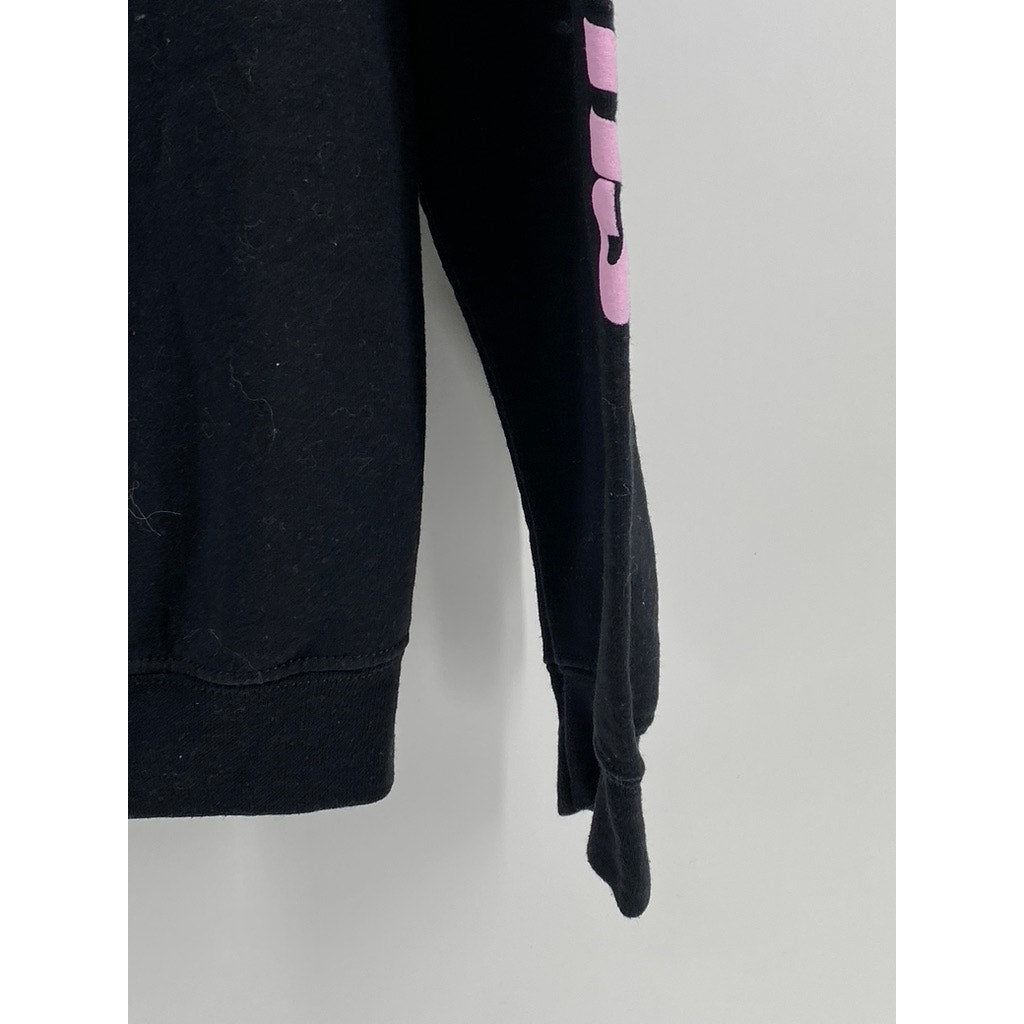 ARIANA GRANDE Unisex Adult Black-Pink Sweetener World Tour Graphic Hoodie SZ S