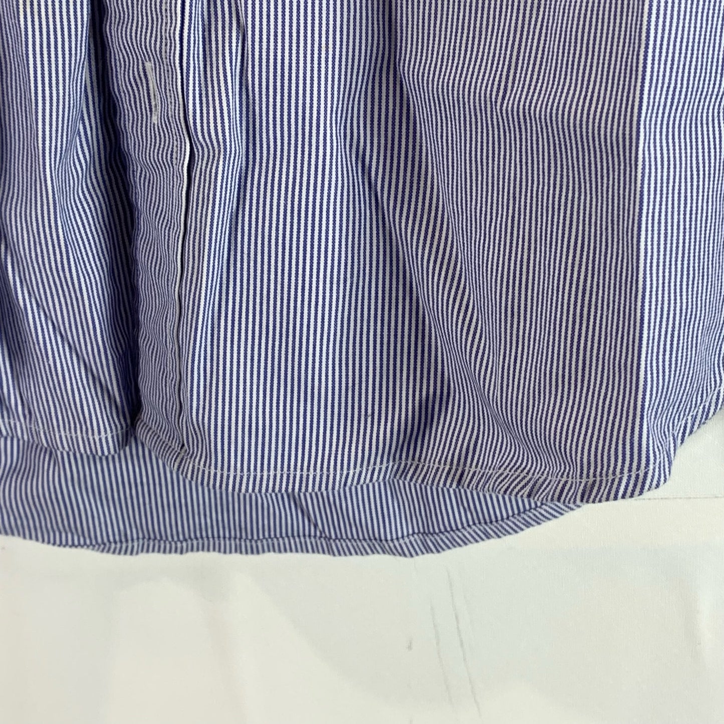 EVERLANE Men's Blue Striped Button-Up Long Sleeve Shirt SZ M