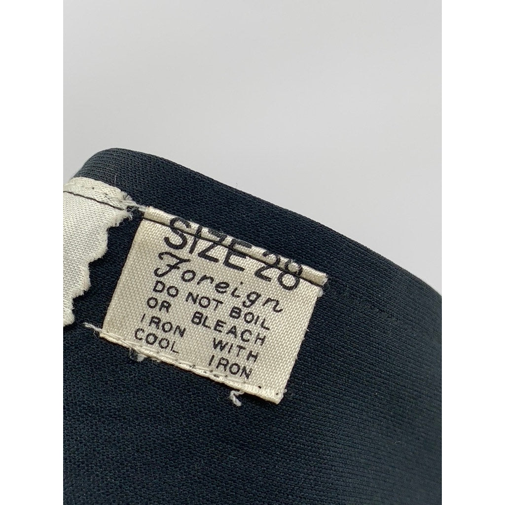 PEARL Women's Black Printed A-line Midi Skirt SZ 28(USS)