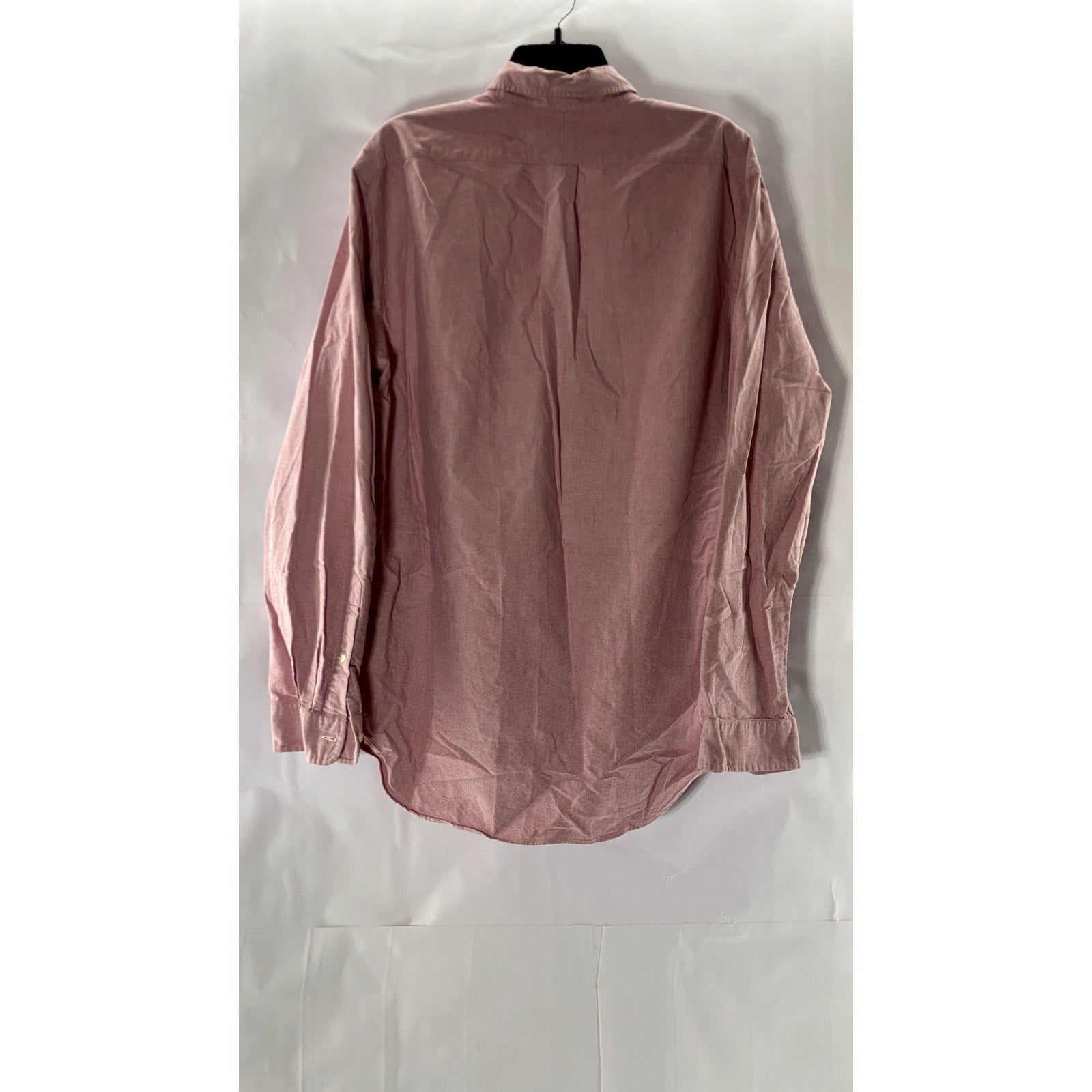 RALPH LAUREN Men's Red Regular-Fit Button-Up Cotton Long Sleeve Shirt SZ XL