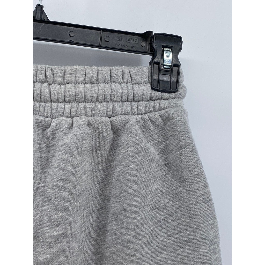 FOREVER 21 Women's Light Gray Raw-Hem Drawstring Waist Lounge Shorts SZ XS