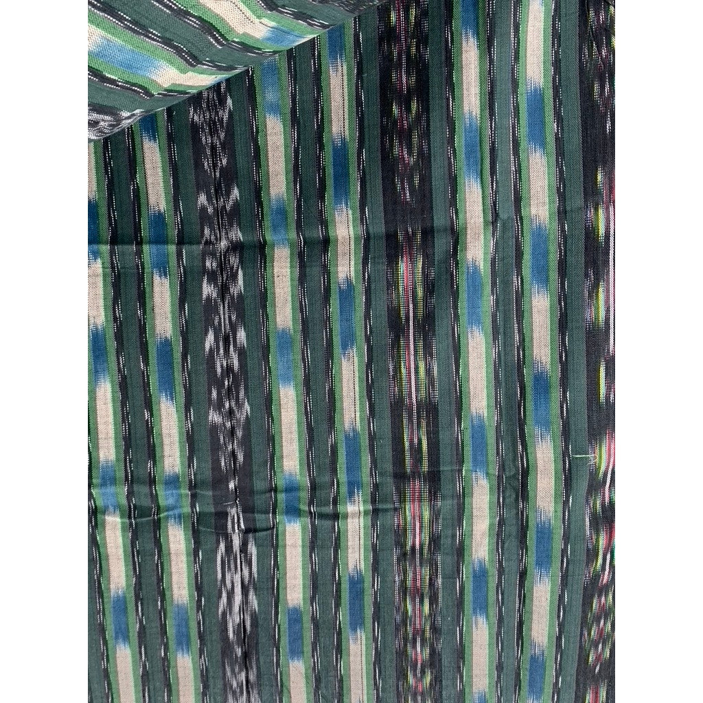 UNBRANDED Green Knit Boho Print Fabric Table Cloth