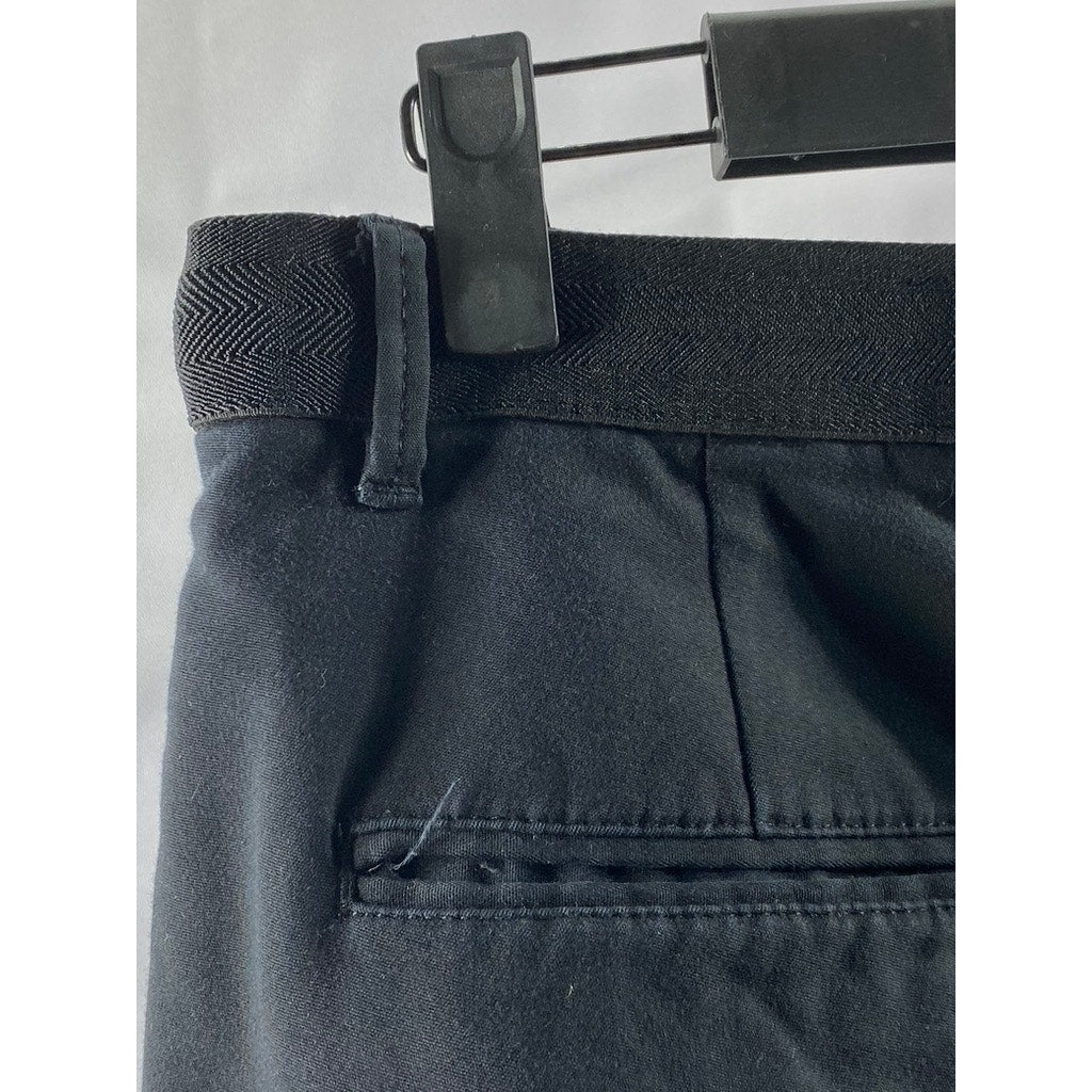 ZARA Men's Black Solid Slim-Fit Stretch Dress Pant SZ S