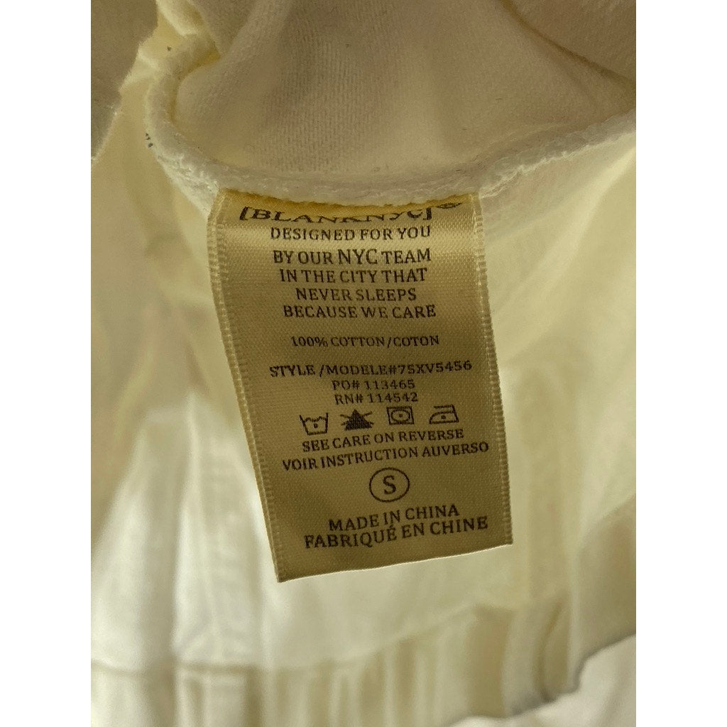 BLANK NYC X REVOLVE Women's White Denim Belted Button-Up Jacket SZ S