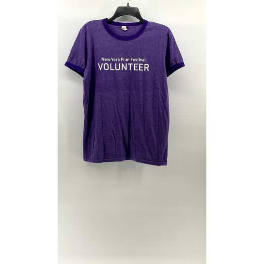 ANVIL Men's Purple New York Film Festival Crewneck Short Sleeve T-Shirt SZ M