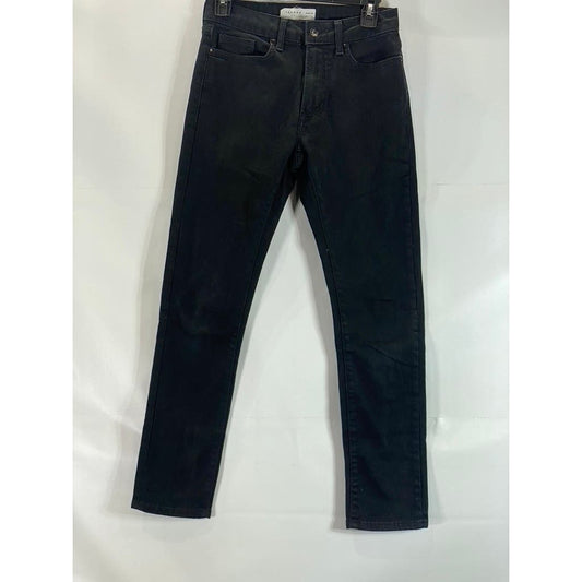 TOPMAN Men's Solid Black Stretch Slim-Fit Five-Pocket Jeans SZ 26X30