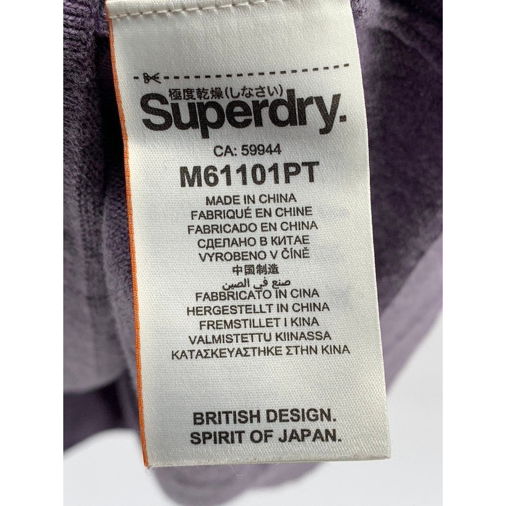 SUPERDRY Men's Orange Label Plum Knit Crewneck Sweater SZ 2XL
