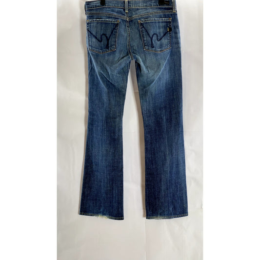 CITIZENS OF HUMANITY By Jerome Dahan Women's Blue Low-Waist Bootcut Jeans SZ 30