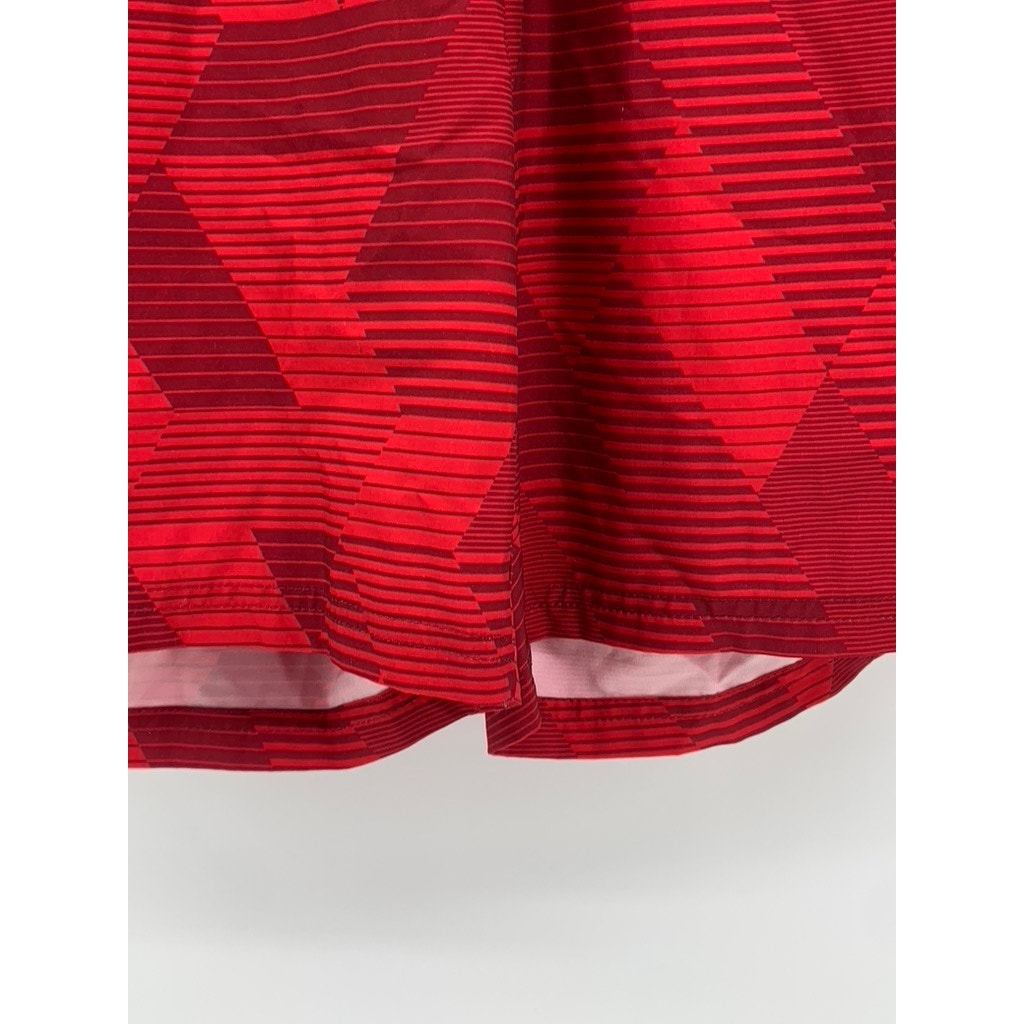 RUSSELL ATHLETIC Men's Red Abstract Print Dri-Power Active Shorts SZ L