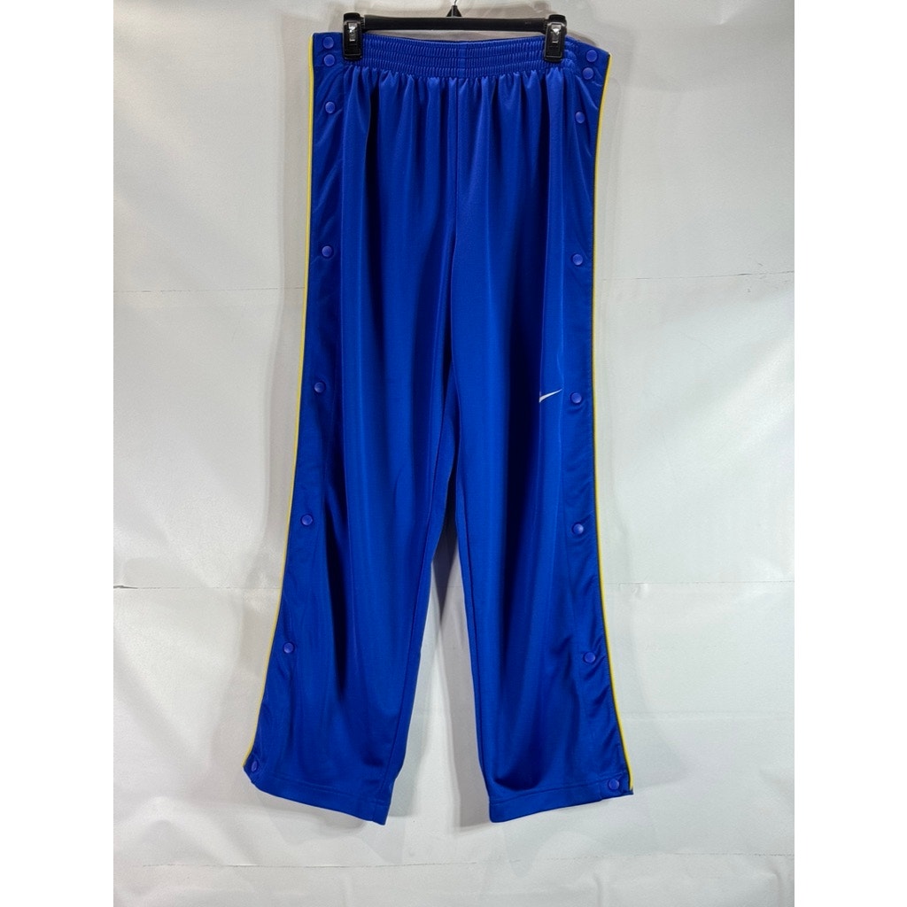 NIKE Sportwear Men's Dark Blue Breakaway Snap-Button Relaxed-Fit Pants SZ L