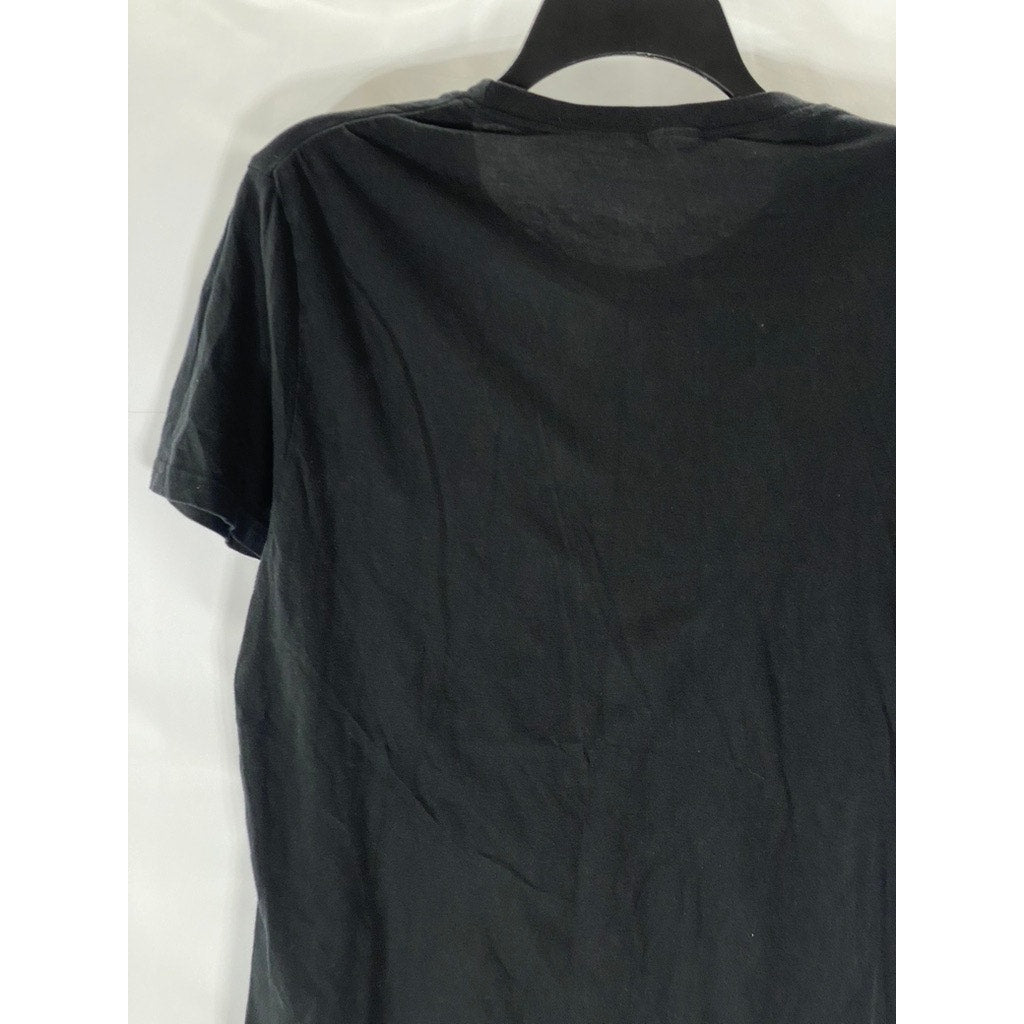 DOMYOS Men's Black Solid Crewneck Short Sleeve Activewear T-Shirt SZ M