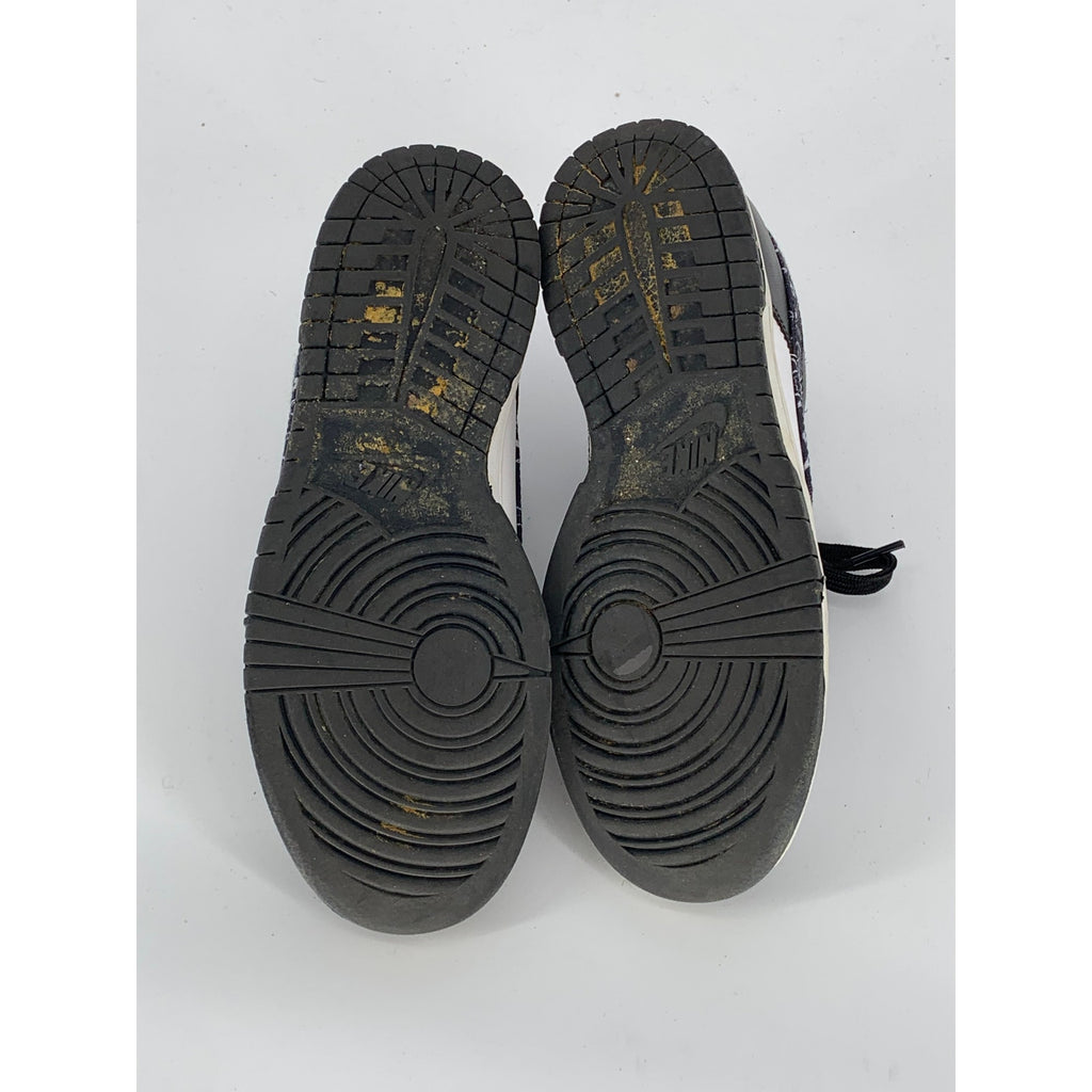 NIKE Women's Black-White Paisley Low Top Dunk Lace-Up Sneakers SZ 8