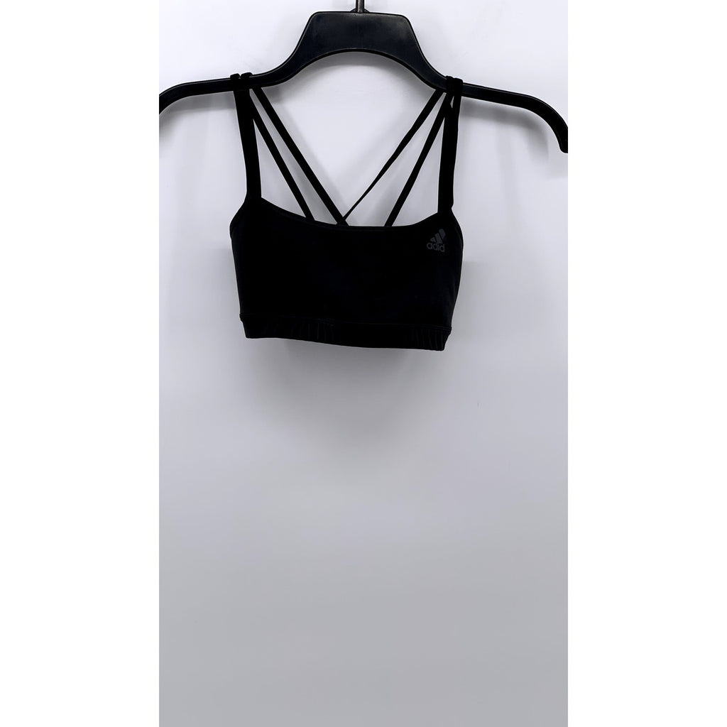 ADIDAS Women's Black Criss-Cross Back Sports Bra SZ XS