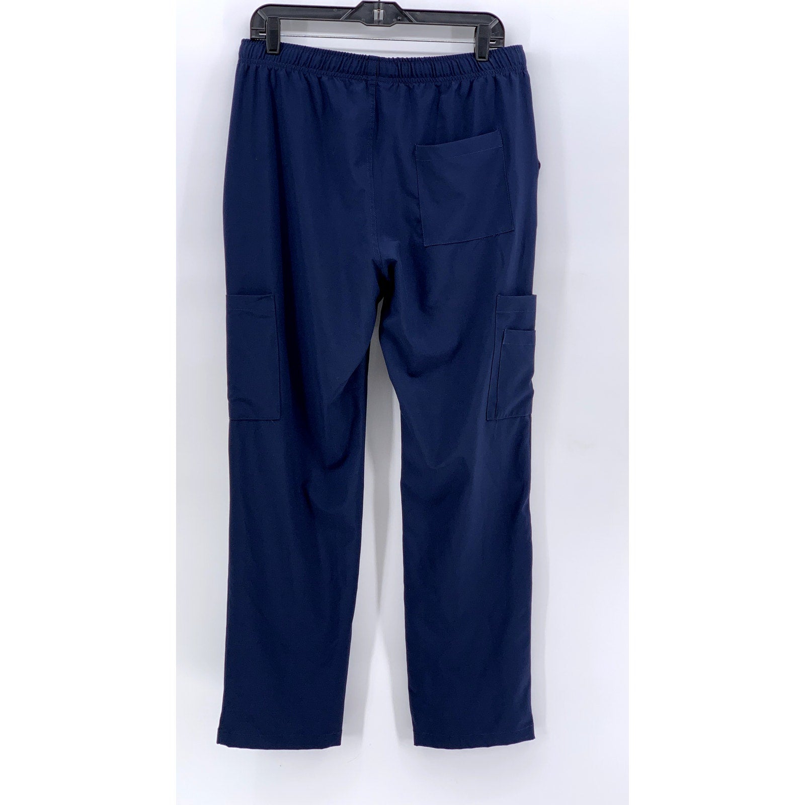 UNBRANDED Women's Navy Solid Cargo Straight-Leg Pants SZ M