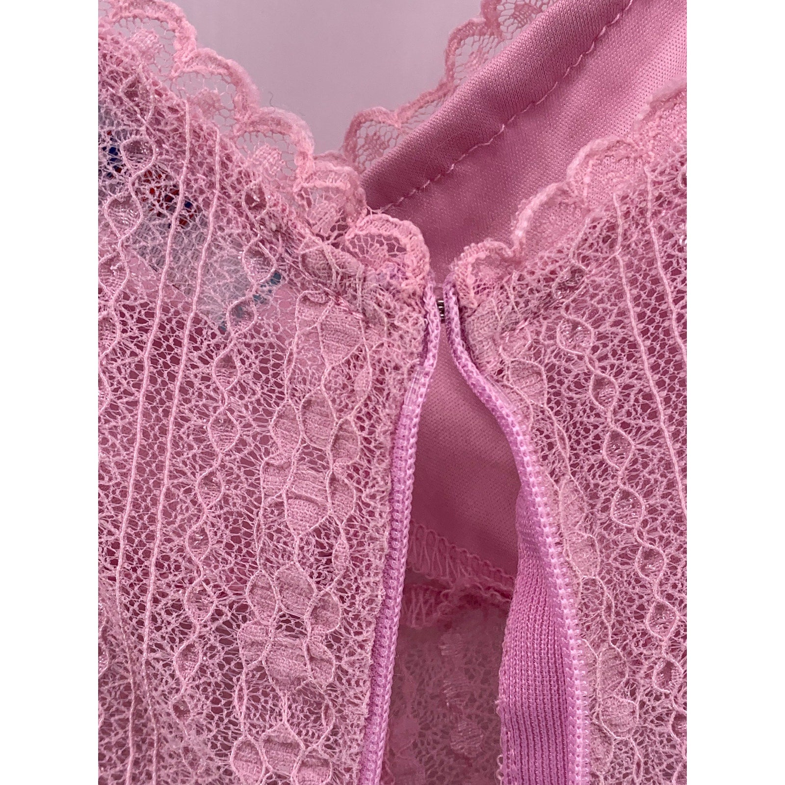 URBAN OUTFITTERS Women's Pink Roxie Lace Trim Short Sleeve Mini Dress SZ S